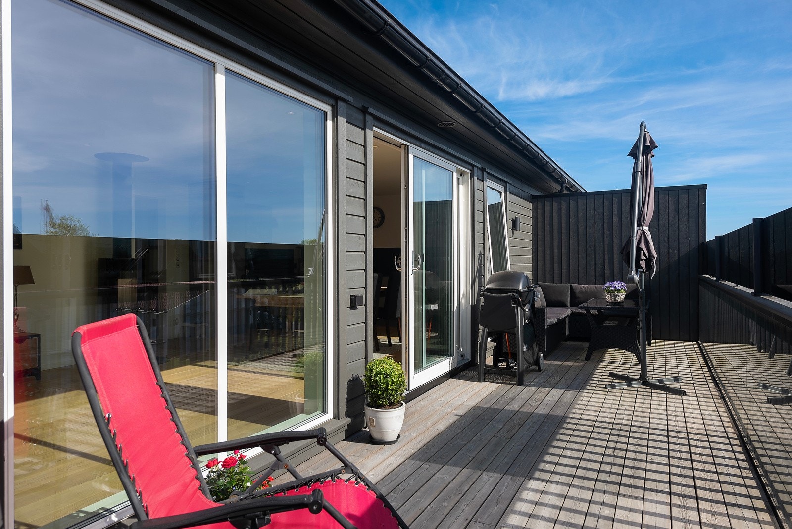 Solrik og vestvendt balkong på 25 kvm Galleribilde