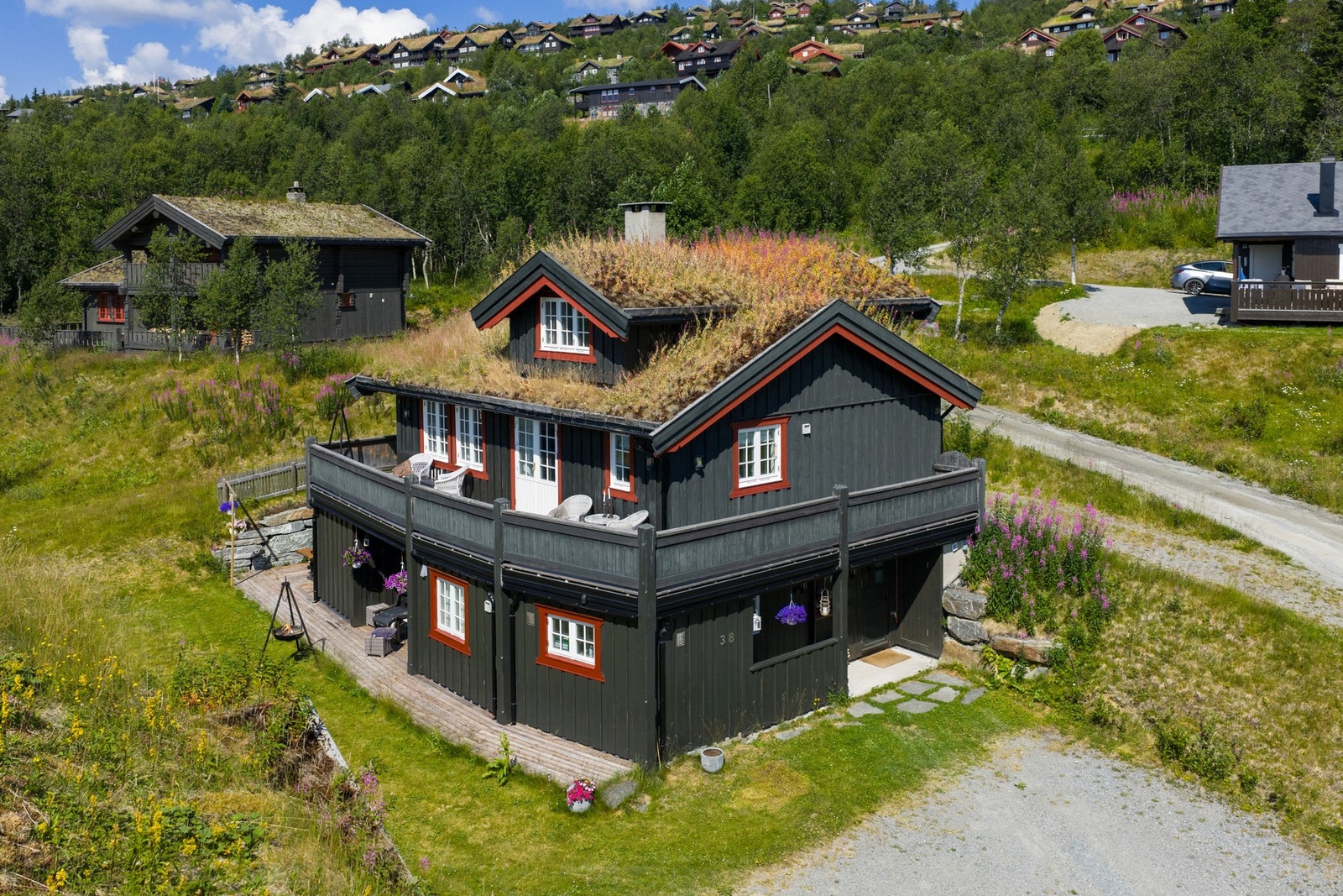 Eiendommen er en halvpart av fritidsbolig. Galleribilde