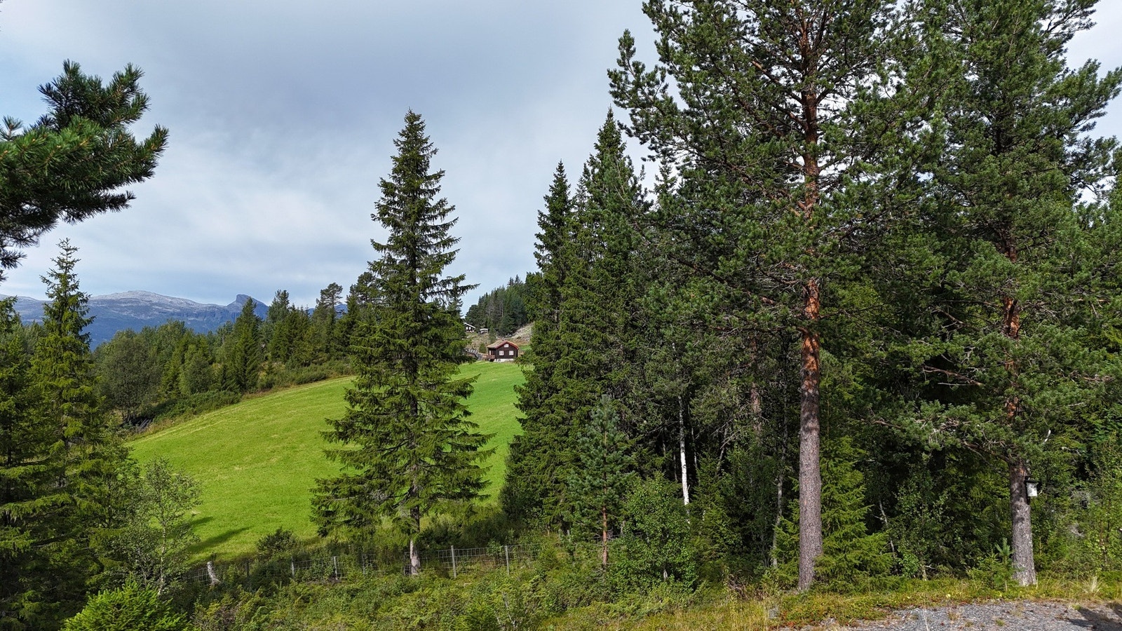 Fra hytta er det flott utsikt mot Veslehødn, Storehødn og Hydnefossen! Galleribilde