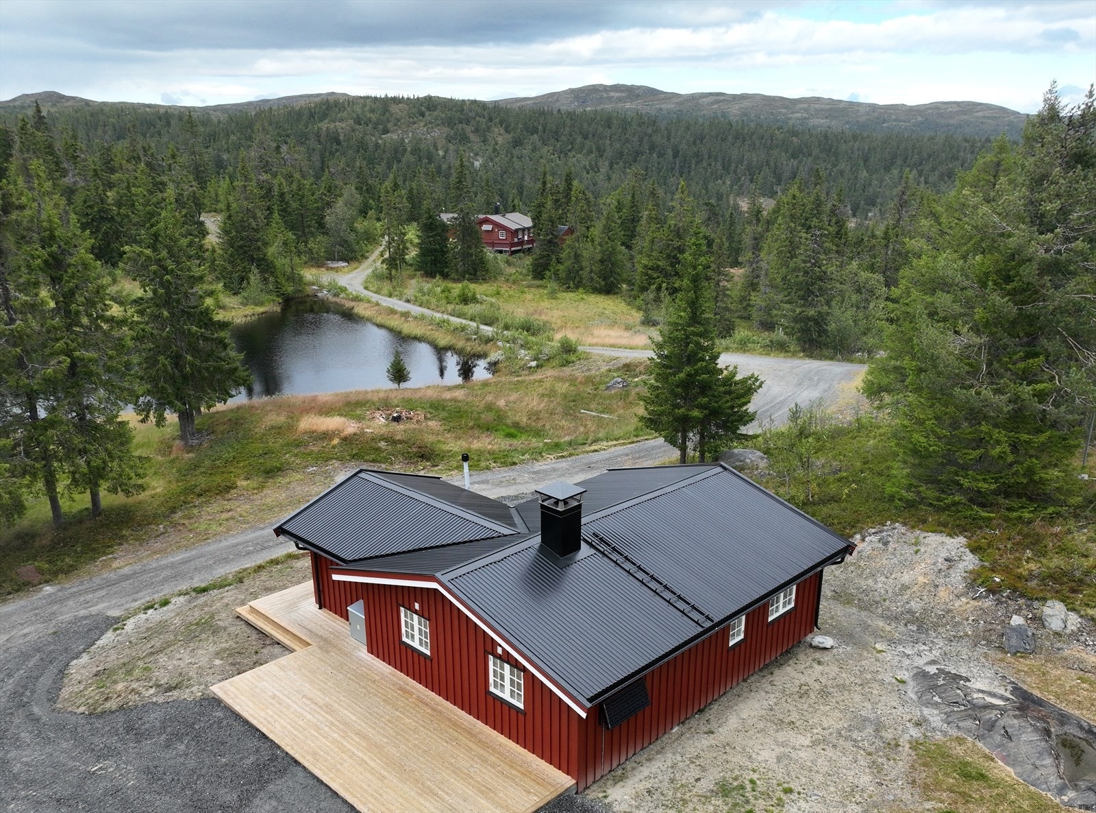 Dronebilde tatt av selger. Galleribilde