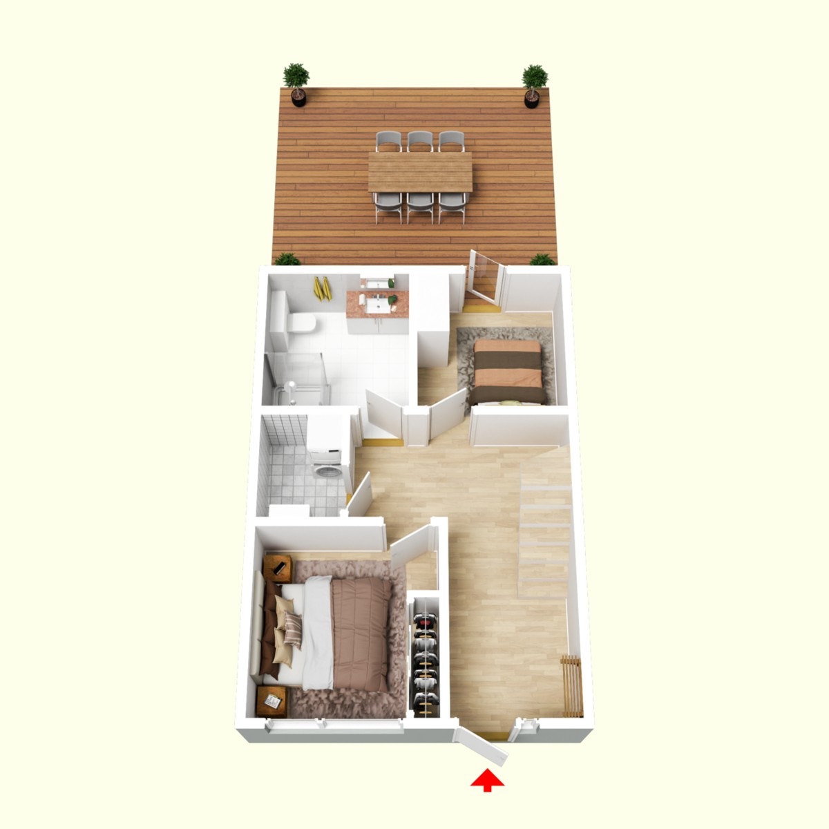 Tredimensjonale plantegninger. Galleribilde