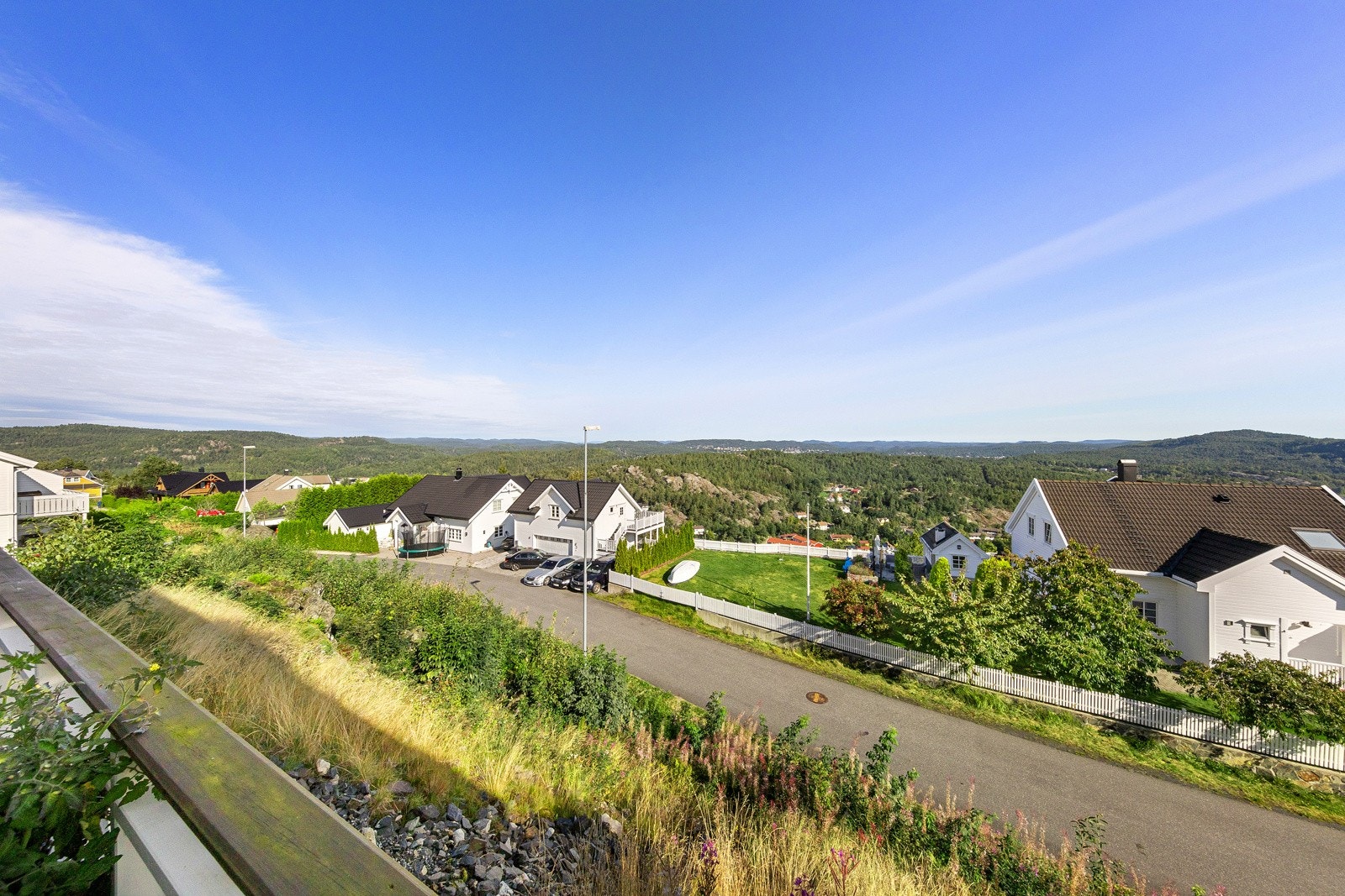 Utsikt fra terrasse. Galleribilde