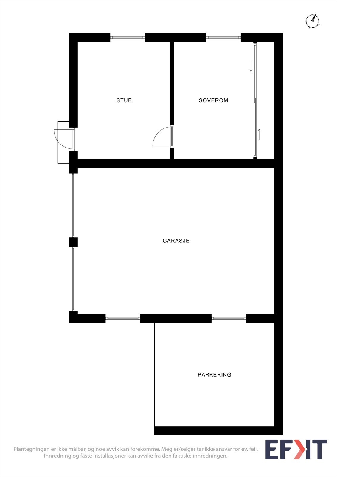 Plantegning anneks/garasje Galleribilde