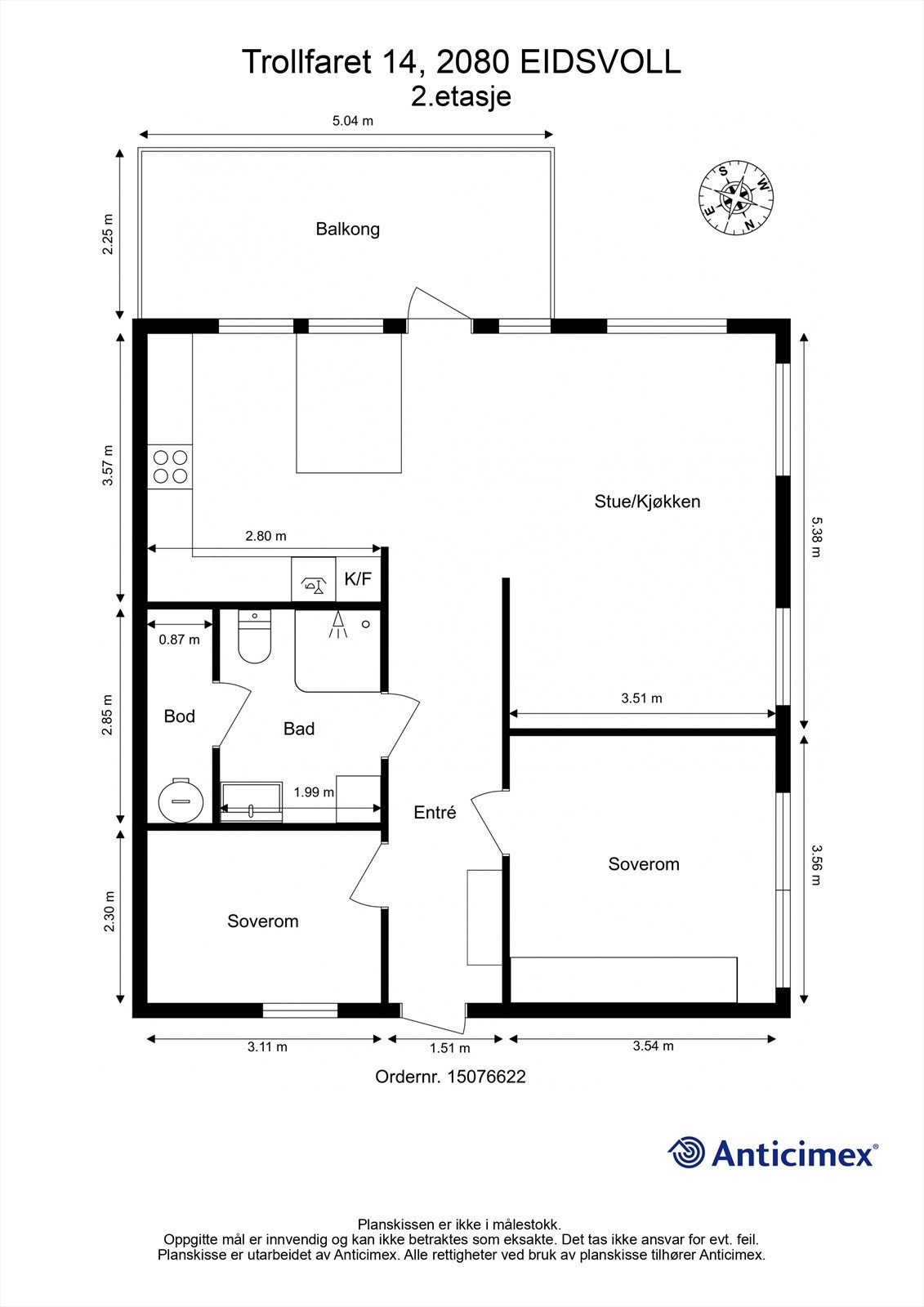 Plantegning Galleribilde