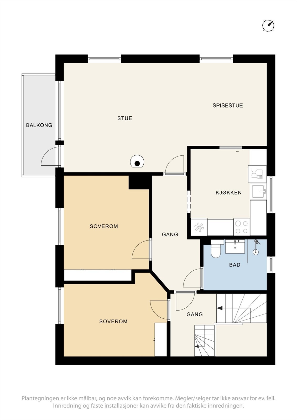 Plantegning 2.etasje Galleribilde