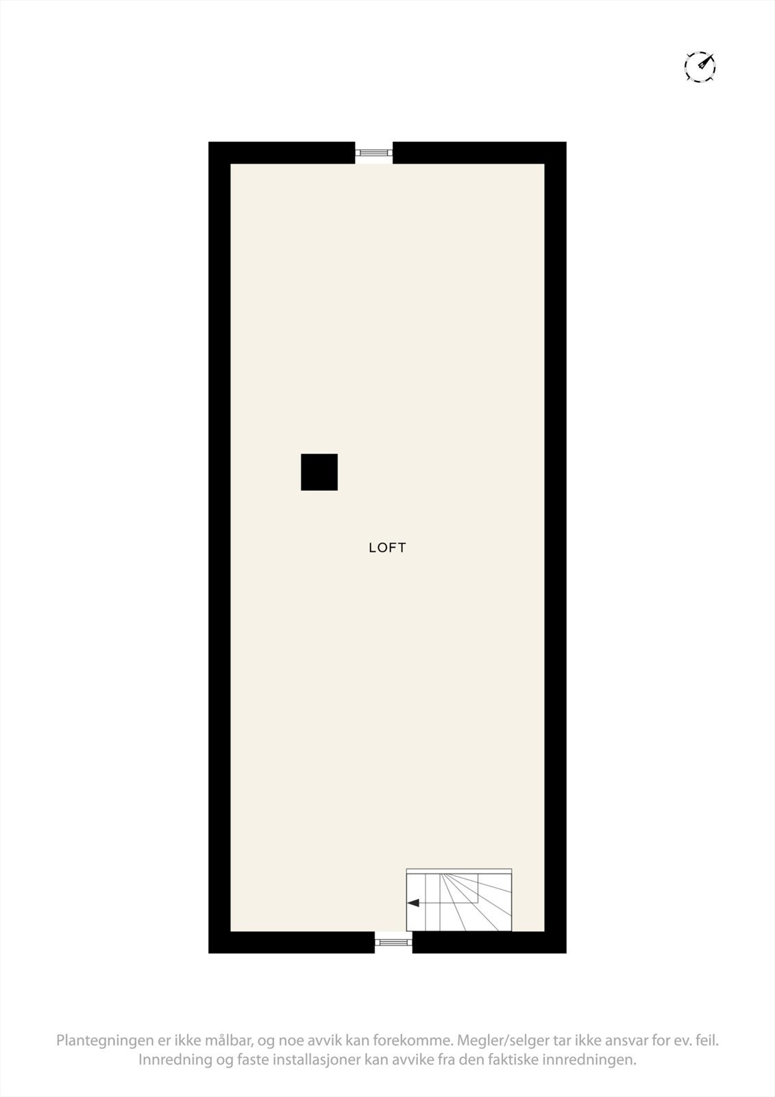 Plantegning loft Galleribilde