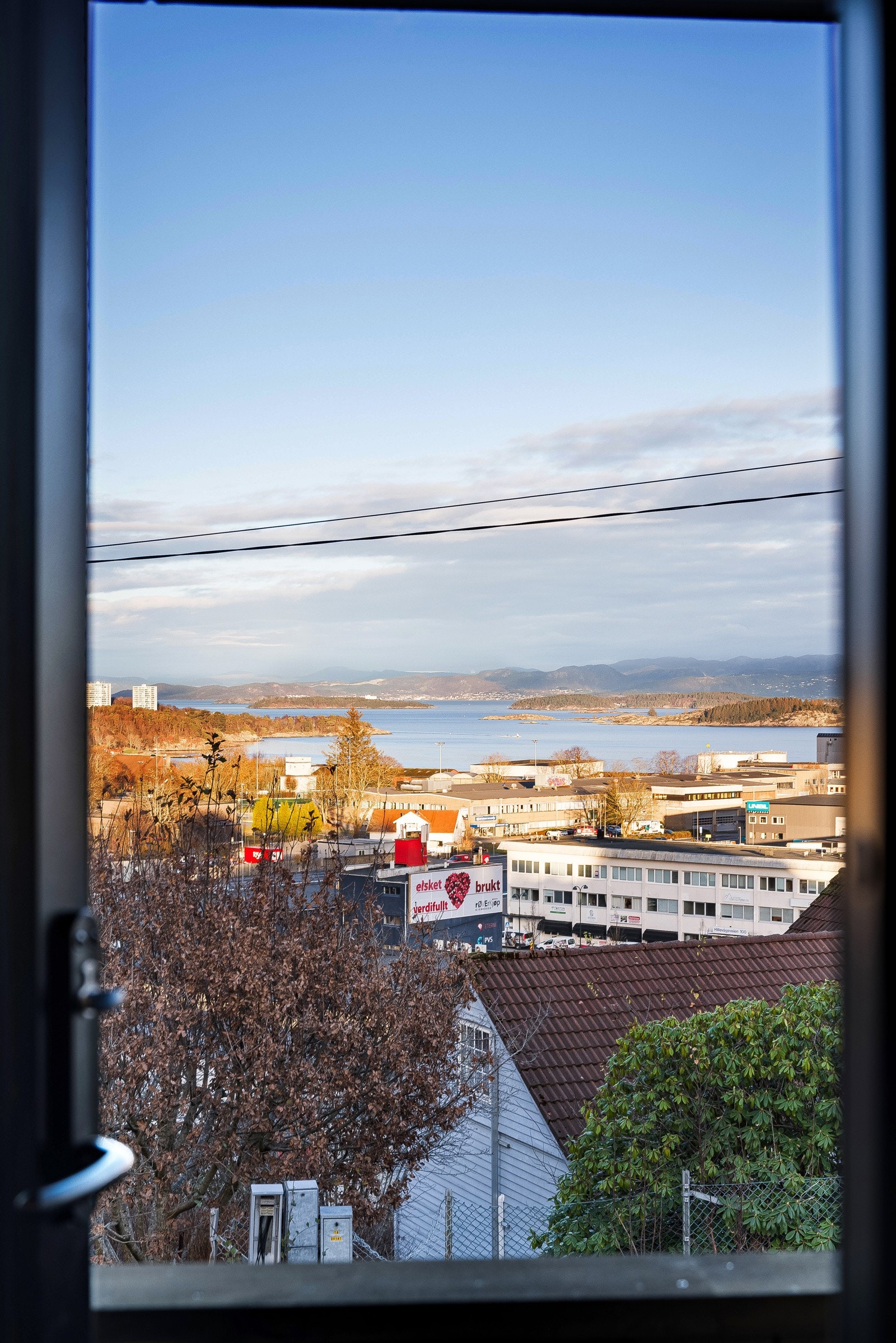 Utsikt fra soveromsvinduet. Galleribilde