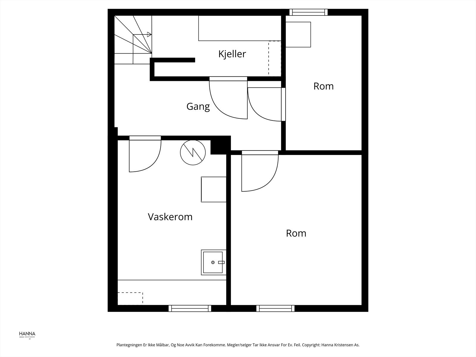 Plantegning - Kjelleretasje Galleribilde