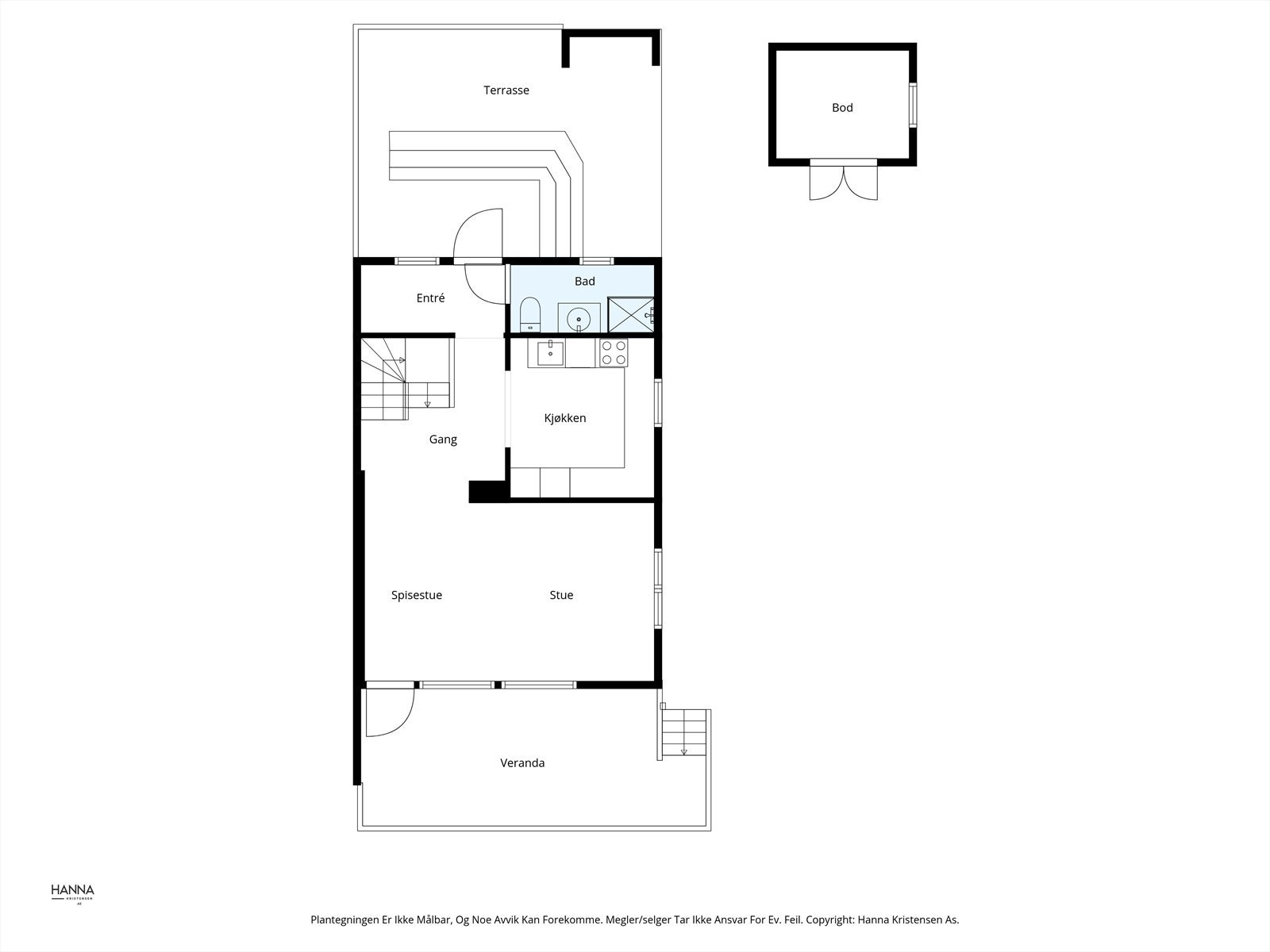 Plantegning - 1.etasje Galleribilde