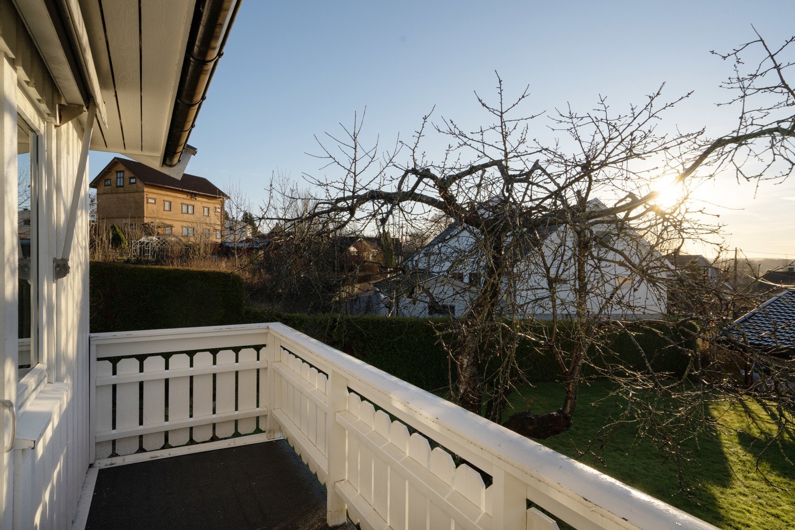 I hagen er det diverse frukttrær Galleribilde