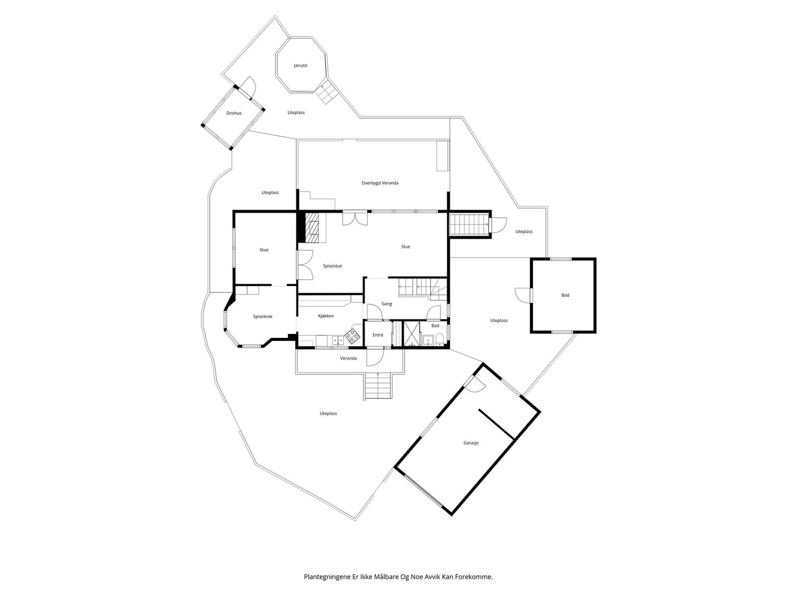 Plantegning 1. etasje Galleribilde