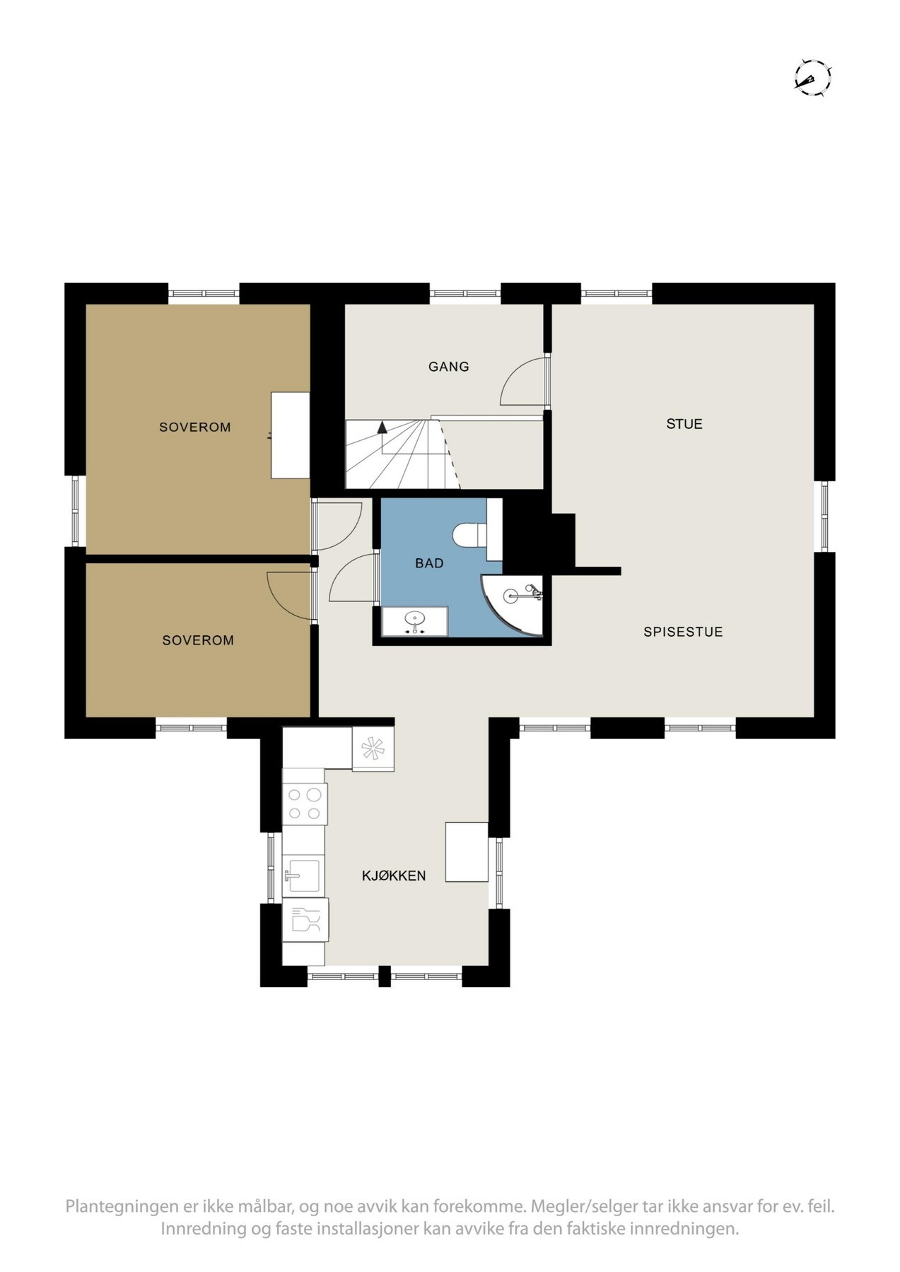 Plantegning 2. etasje Galleribilde