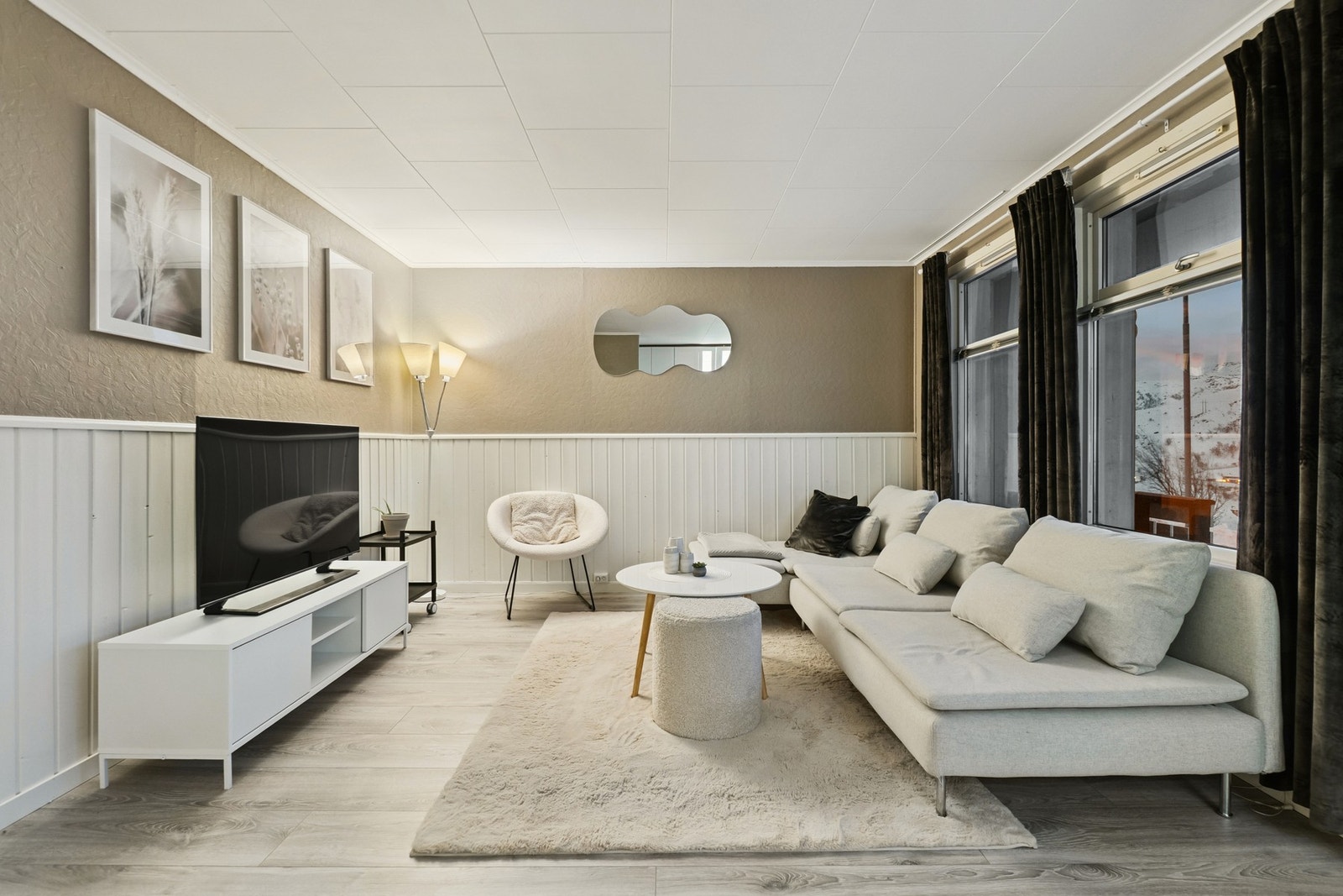 Her får du en koselig og arealeffektiv andelsleilighet med pen standard. Galleribilde