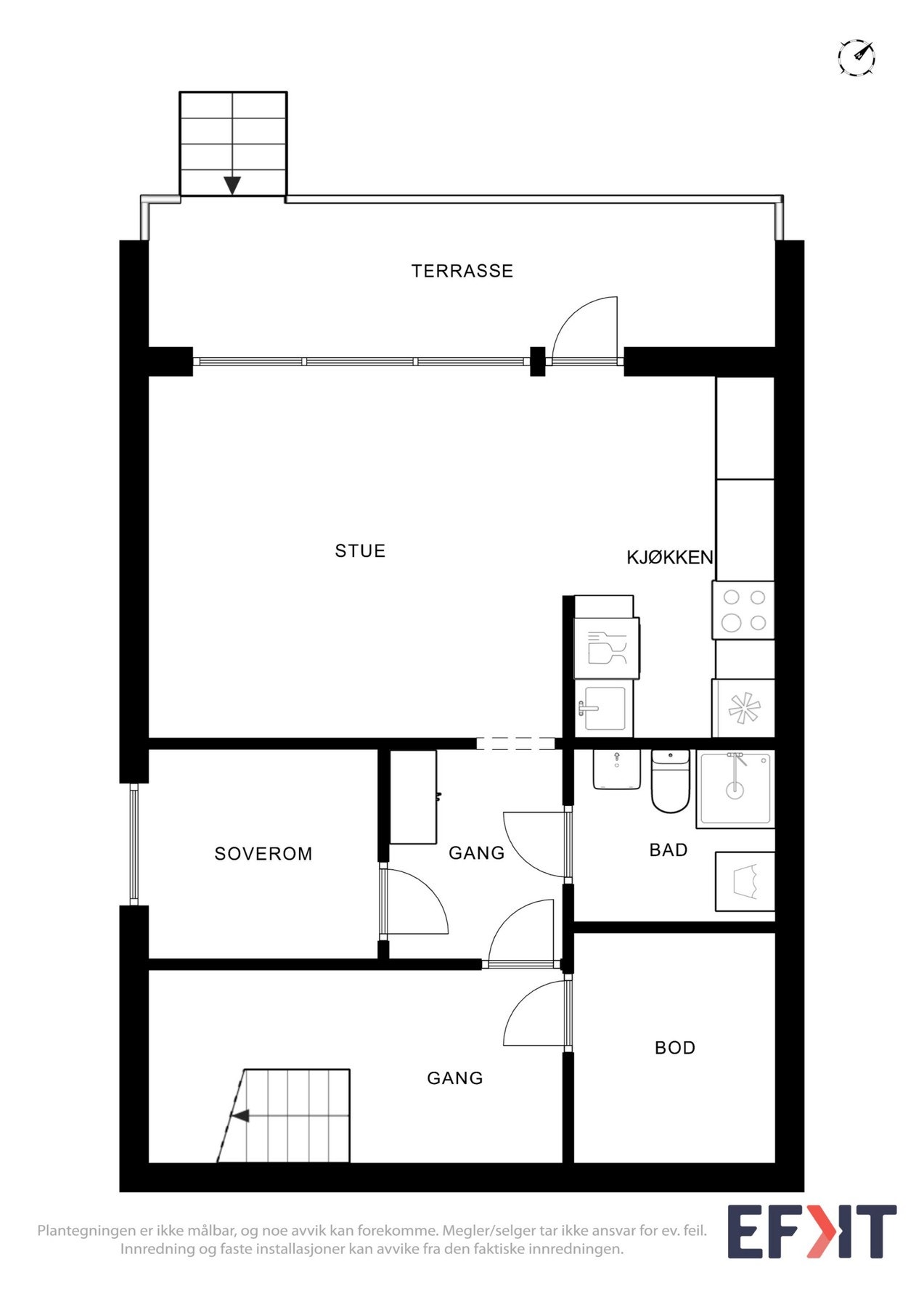 Plantegning - underetasje (hovedplan). Galleribilde