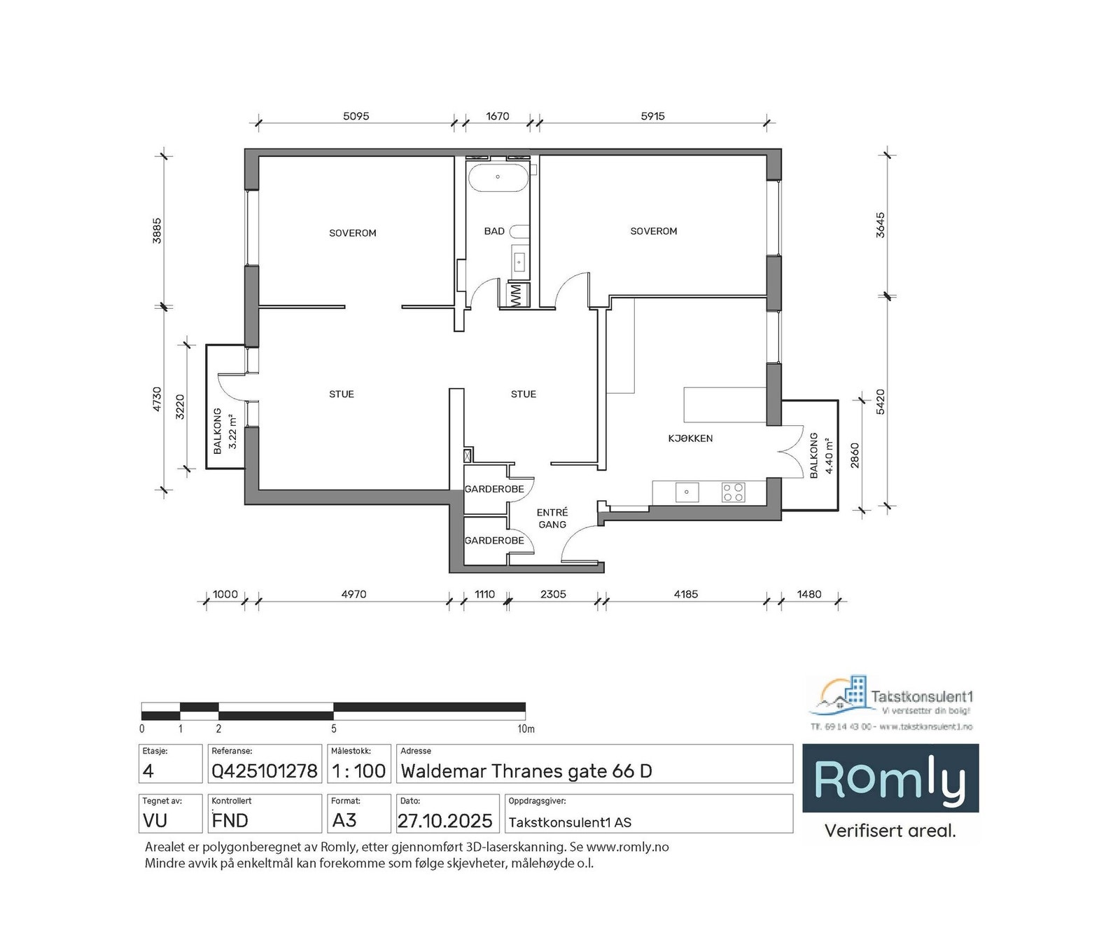 Boligen utmerker seg med mange og store rom. Galleribilde