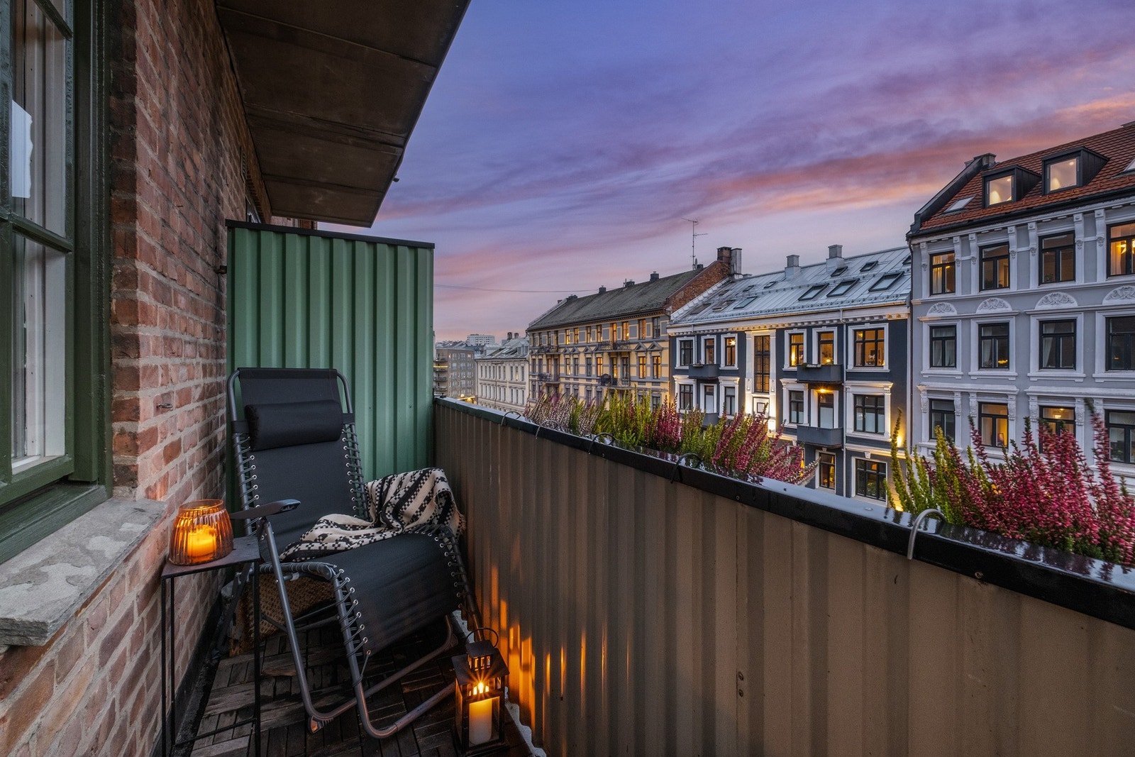 Varme sommerkvelder kan nytes på balkongene. Galleribilde