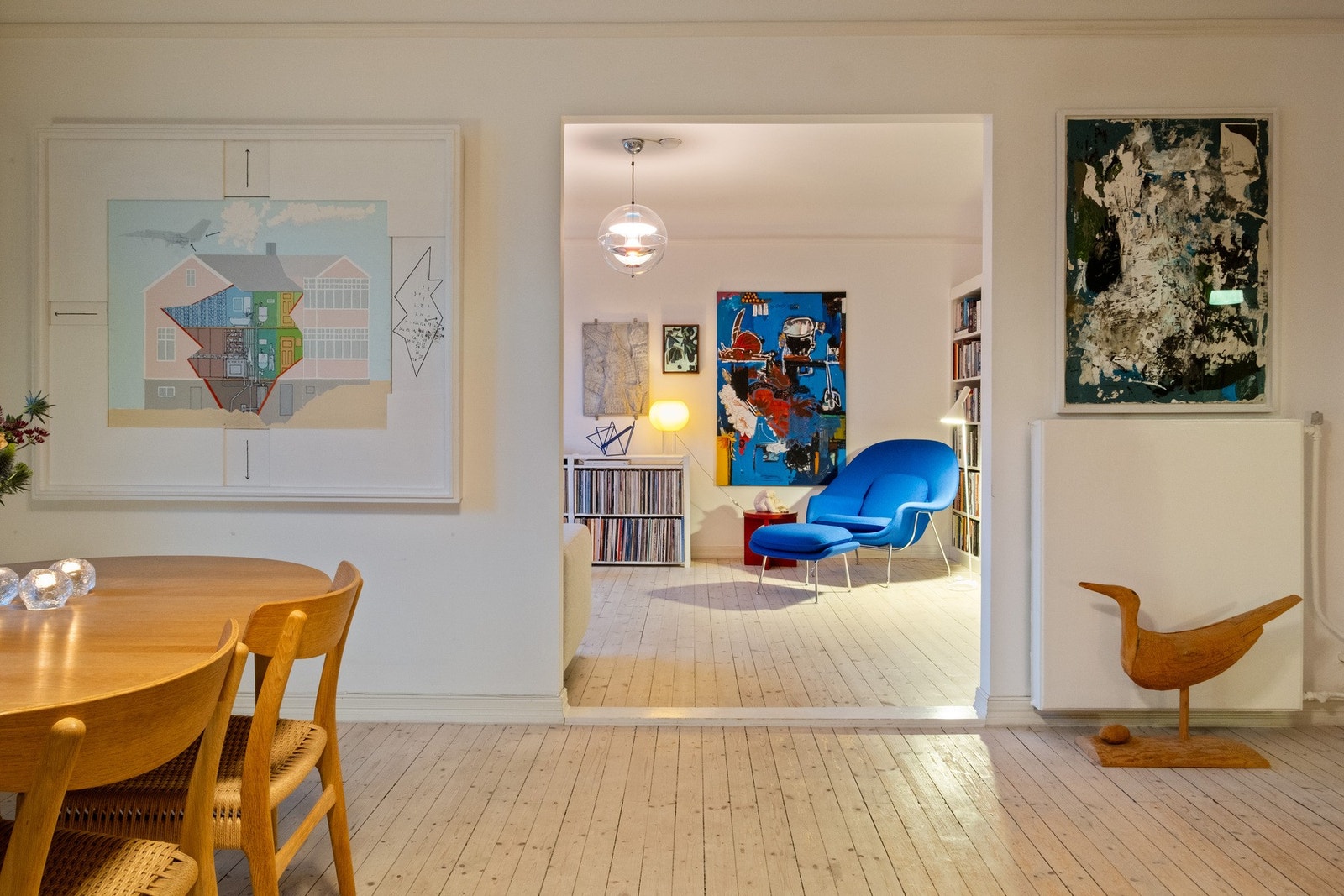 Det er originale tregulv i alle rom. Galleribilde