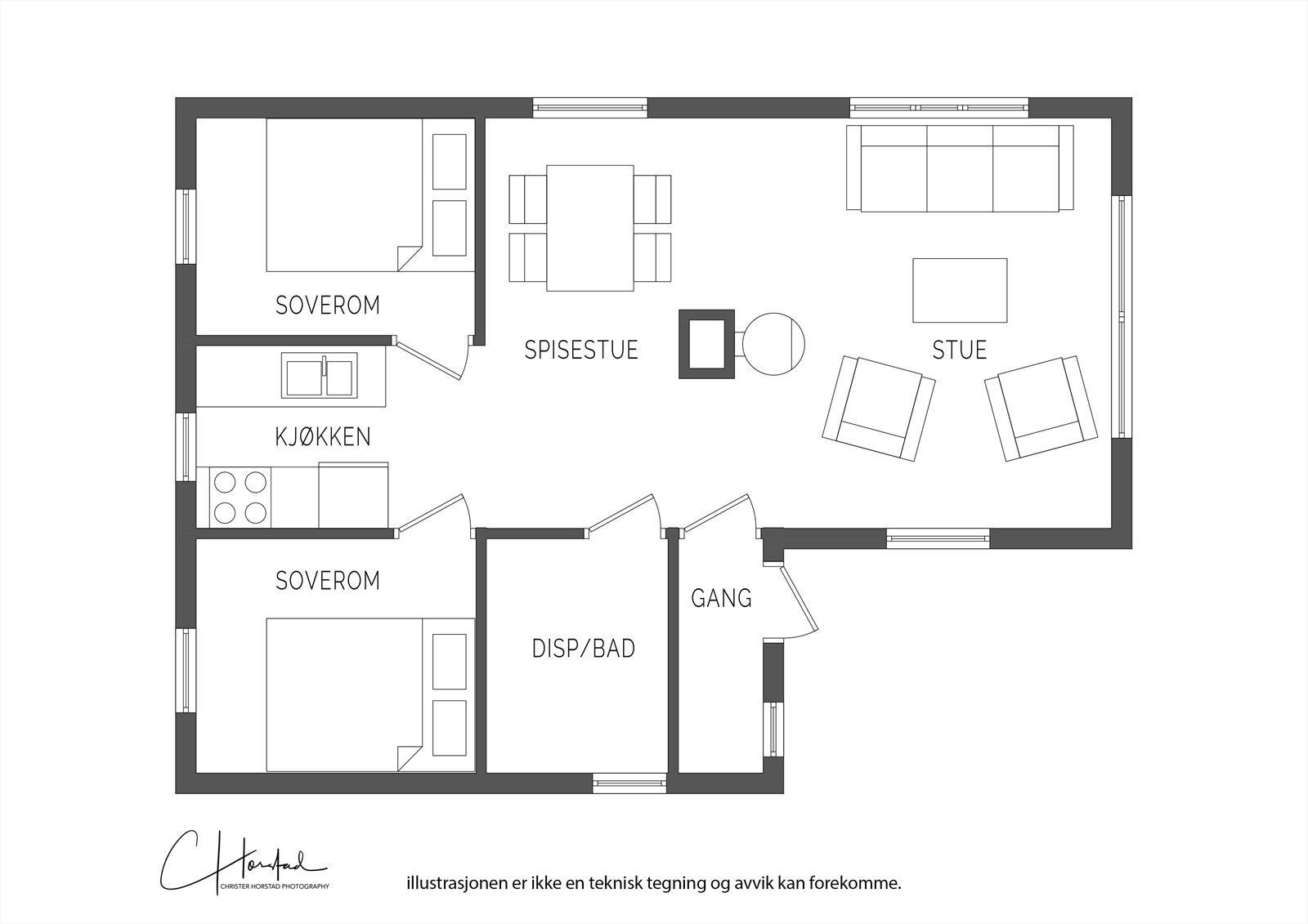 Plantegning. Galleribilde