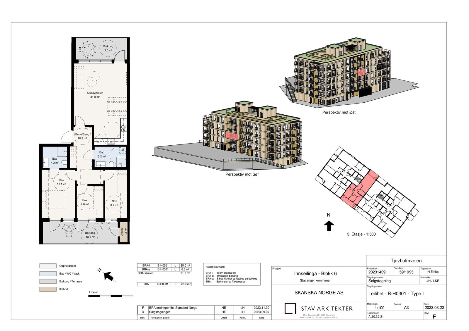 Salgstegning B301 Galleribilde