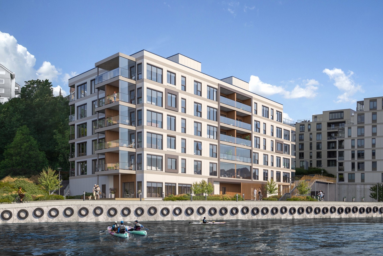 Nærmere sjøen kommer du ikke!
Det gjøres oppmerksom på at illustrasjoner er kun ment for å danne et inntrykk og vil avvike fra endelig leveranse. Galleribilde