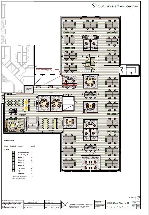 3 etg skisse mulighetsstudie løsning Galleribilde