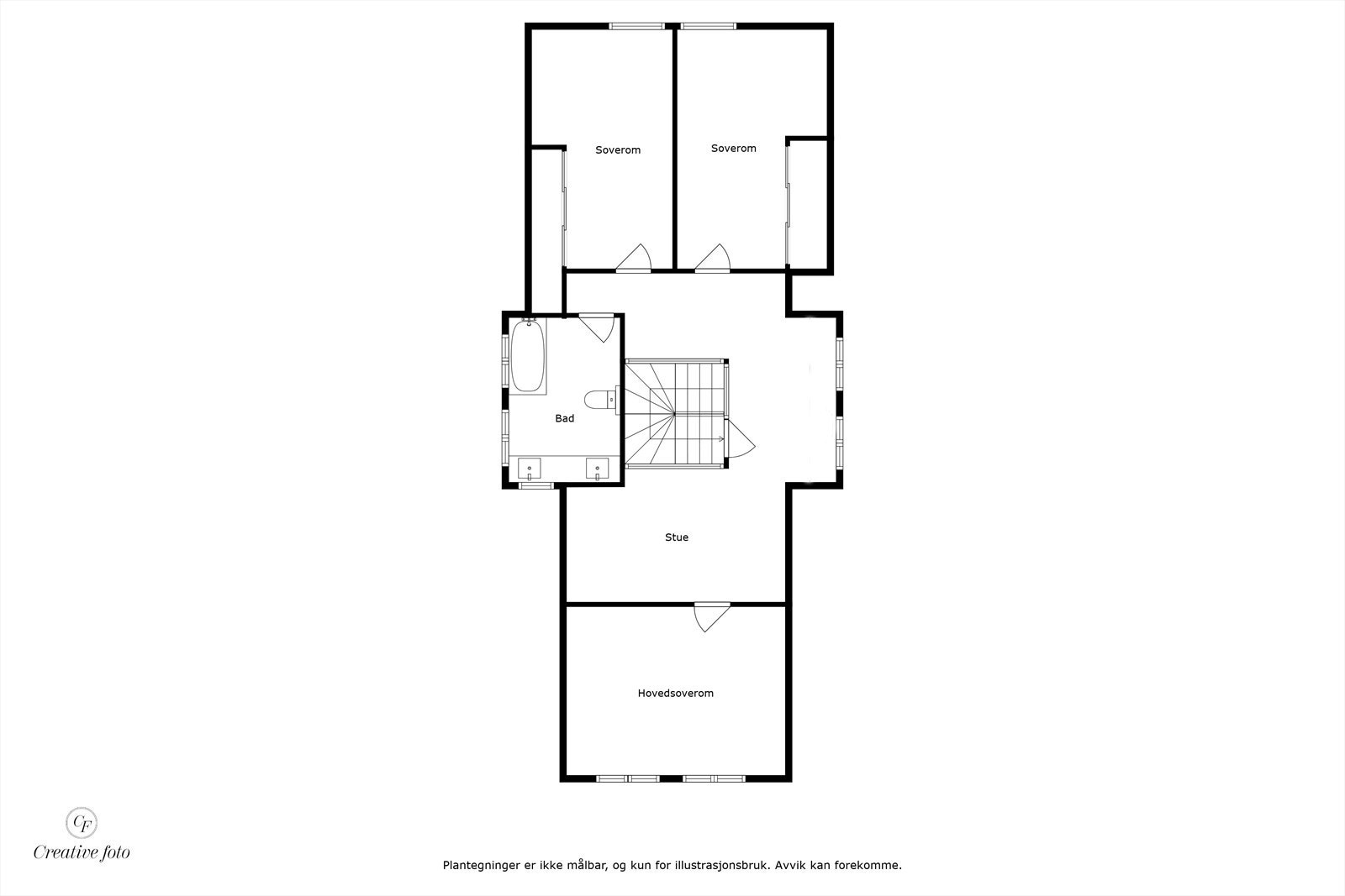 Plantegning 3. etasje Galleribilde