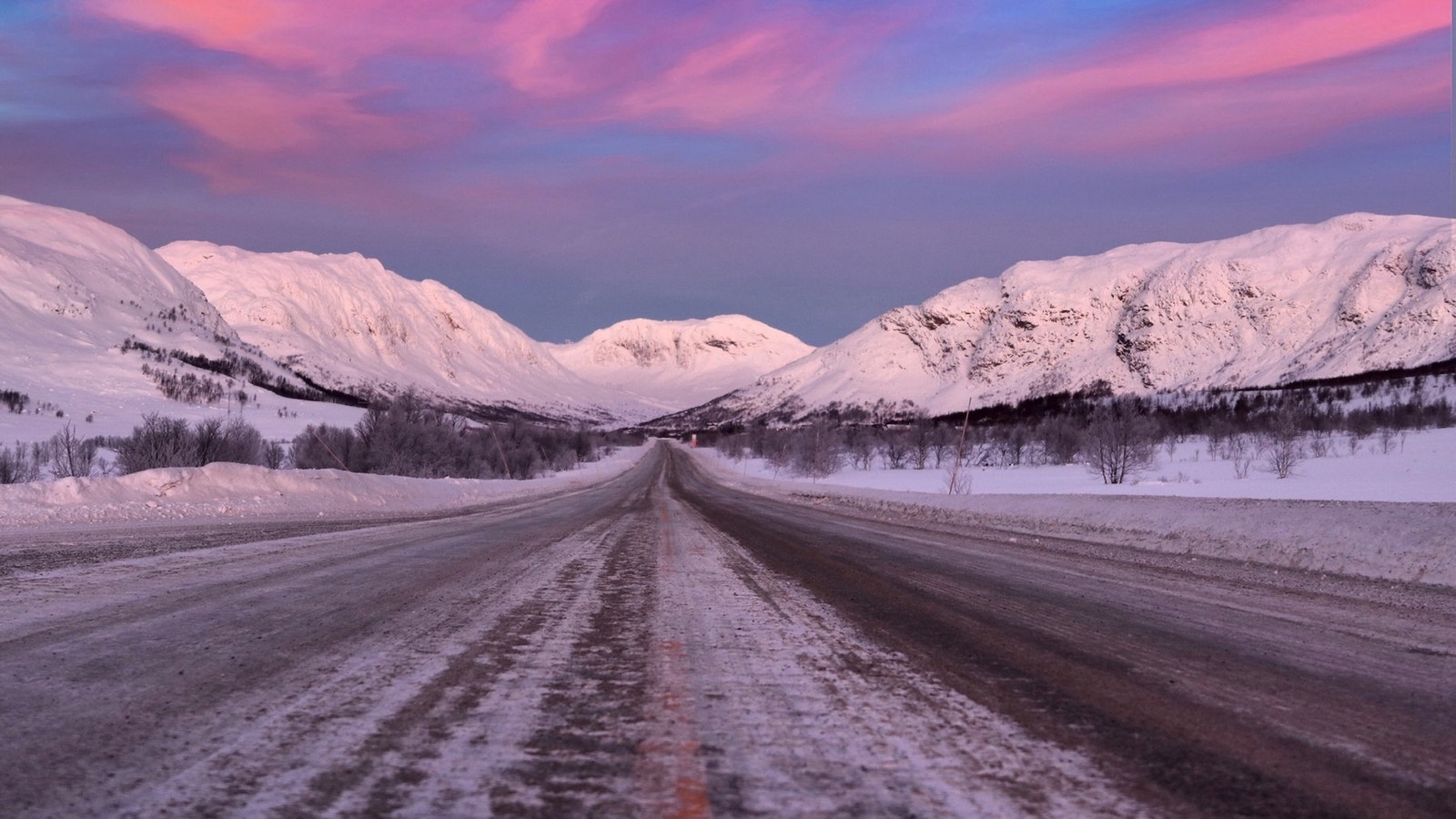 Vinterstemning opp mot Bjøberg. Galleribilde