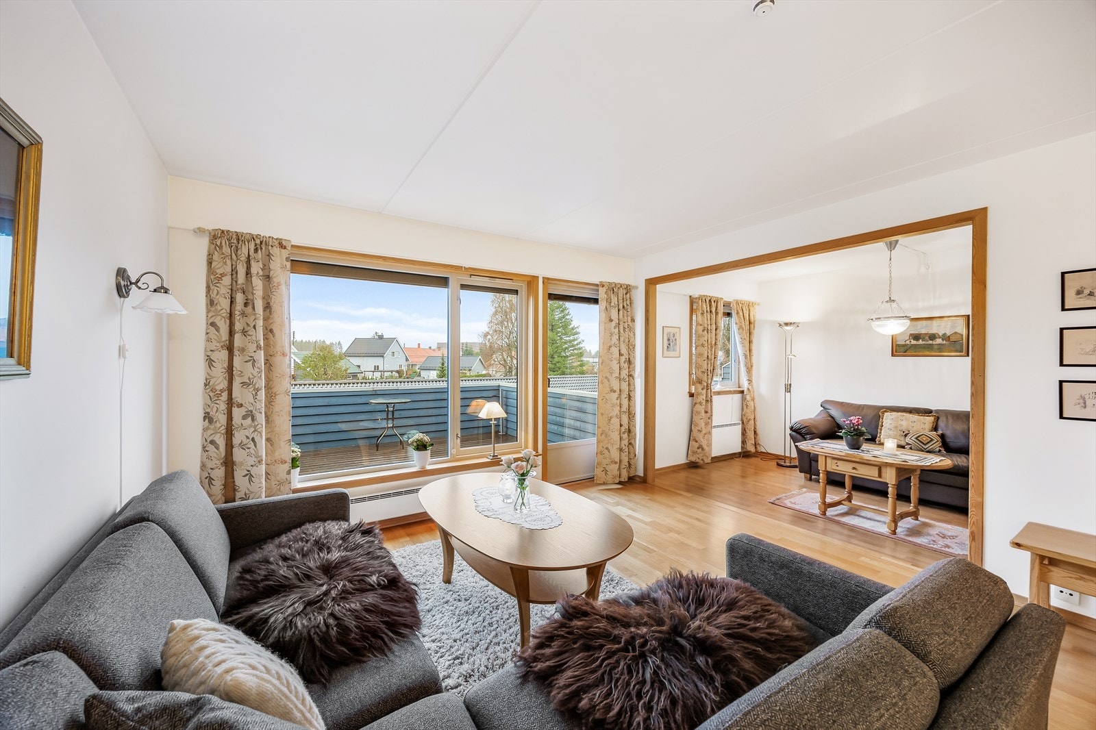 Noe som gjør at den minste delen med enkle grep kan gjøres om til et ekstra soverom. Galleribilde