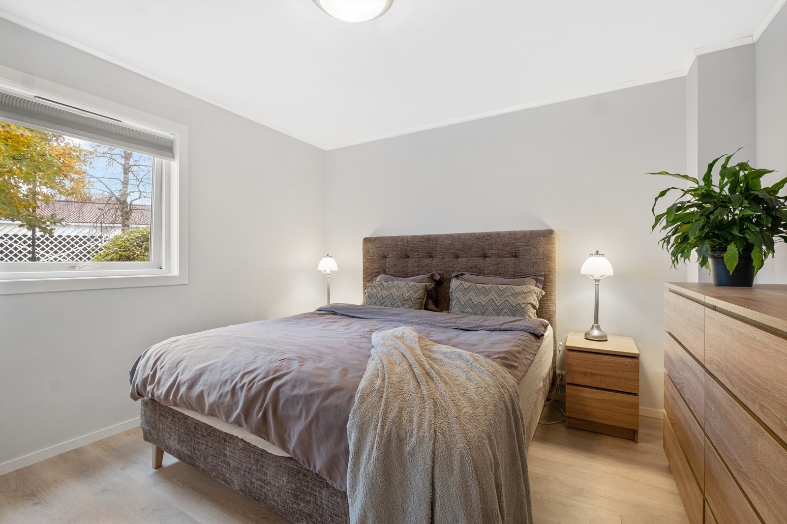 Leiligheten har ett soverom. Galleribilde