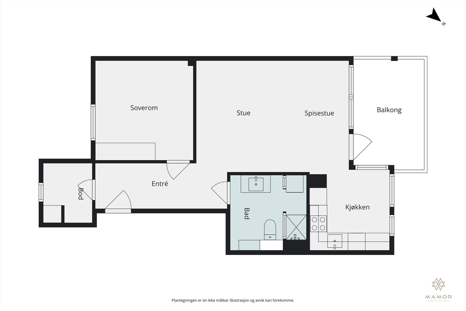 Plantegning Galleribilde
