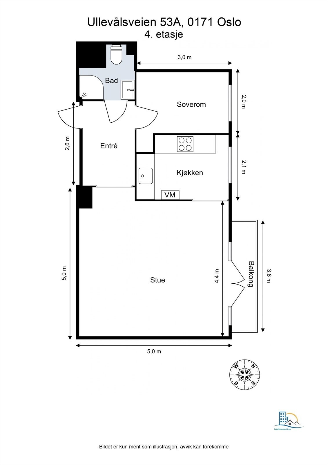 Plantegning. Det er pipeløp i stue og naboer har peis. Dette må eventuelt bekostes og undersøkes av ny eier. Galleribilde