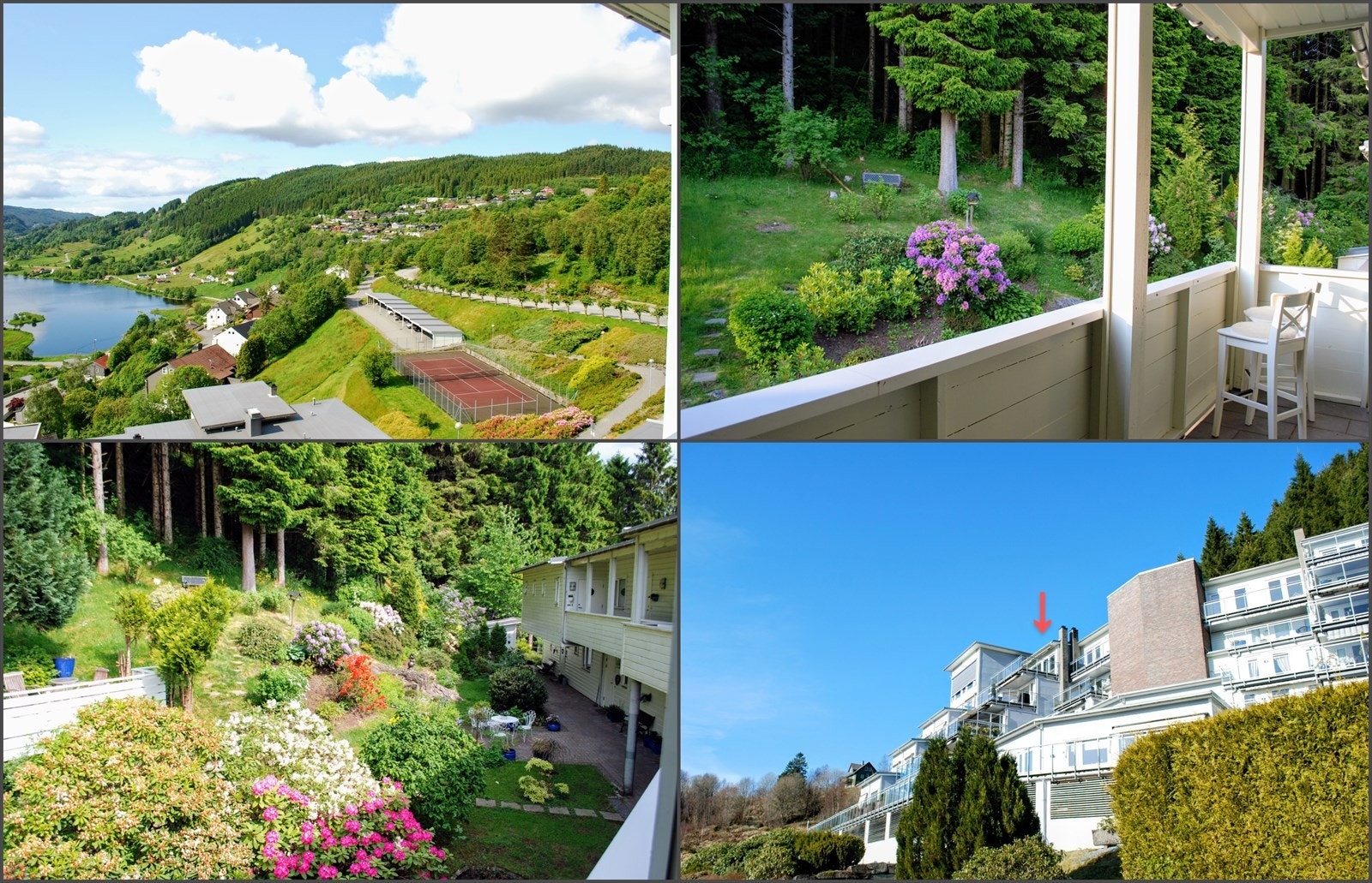 Ca. 10 minutter opp en sti fra ytterdøren kommer man til grusveiene til Totland Galleribilde