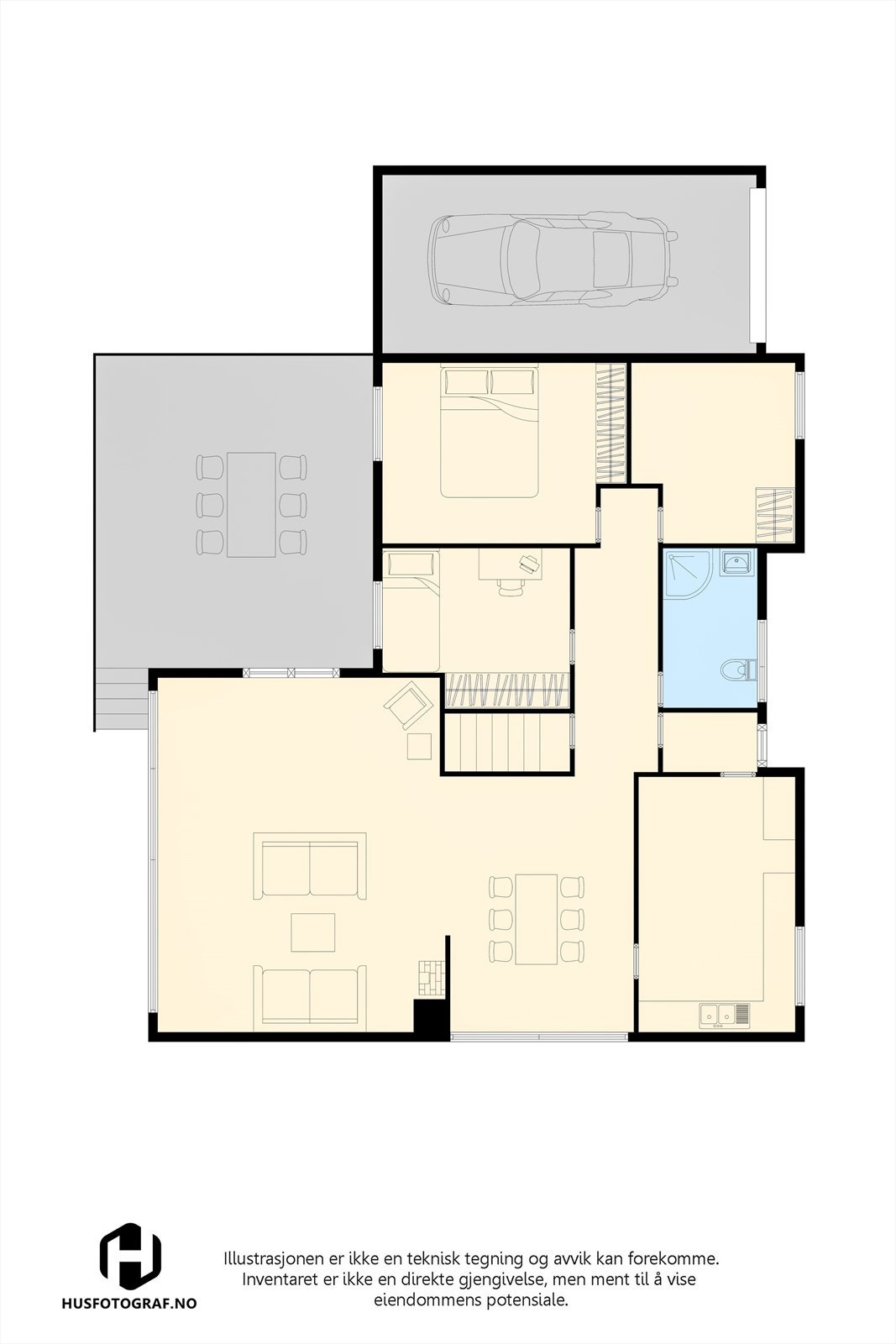 Plantegning 1.etasje. Galleribilde