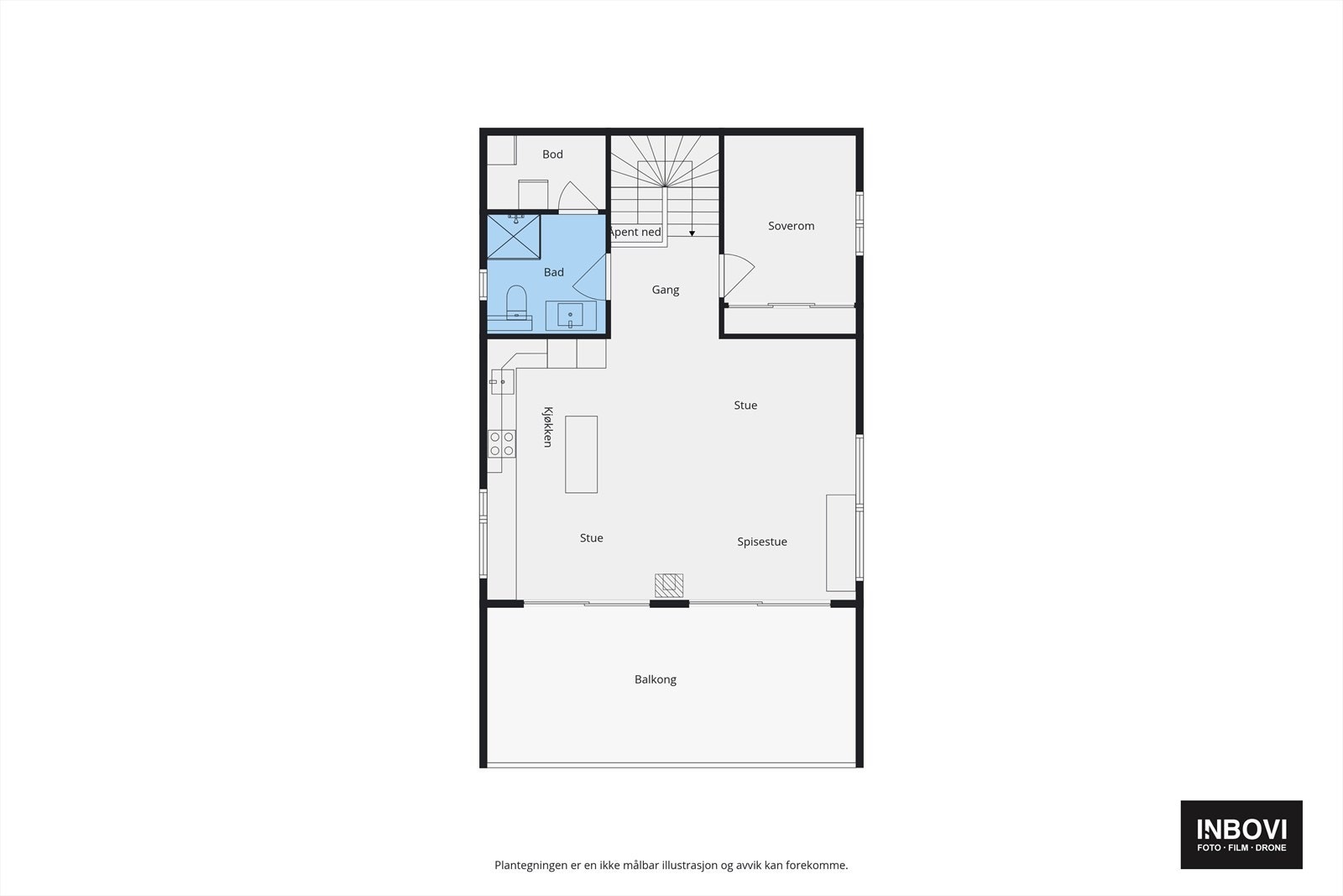 Plantegning 2. etasje Galleribilde