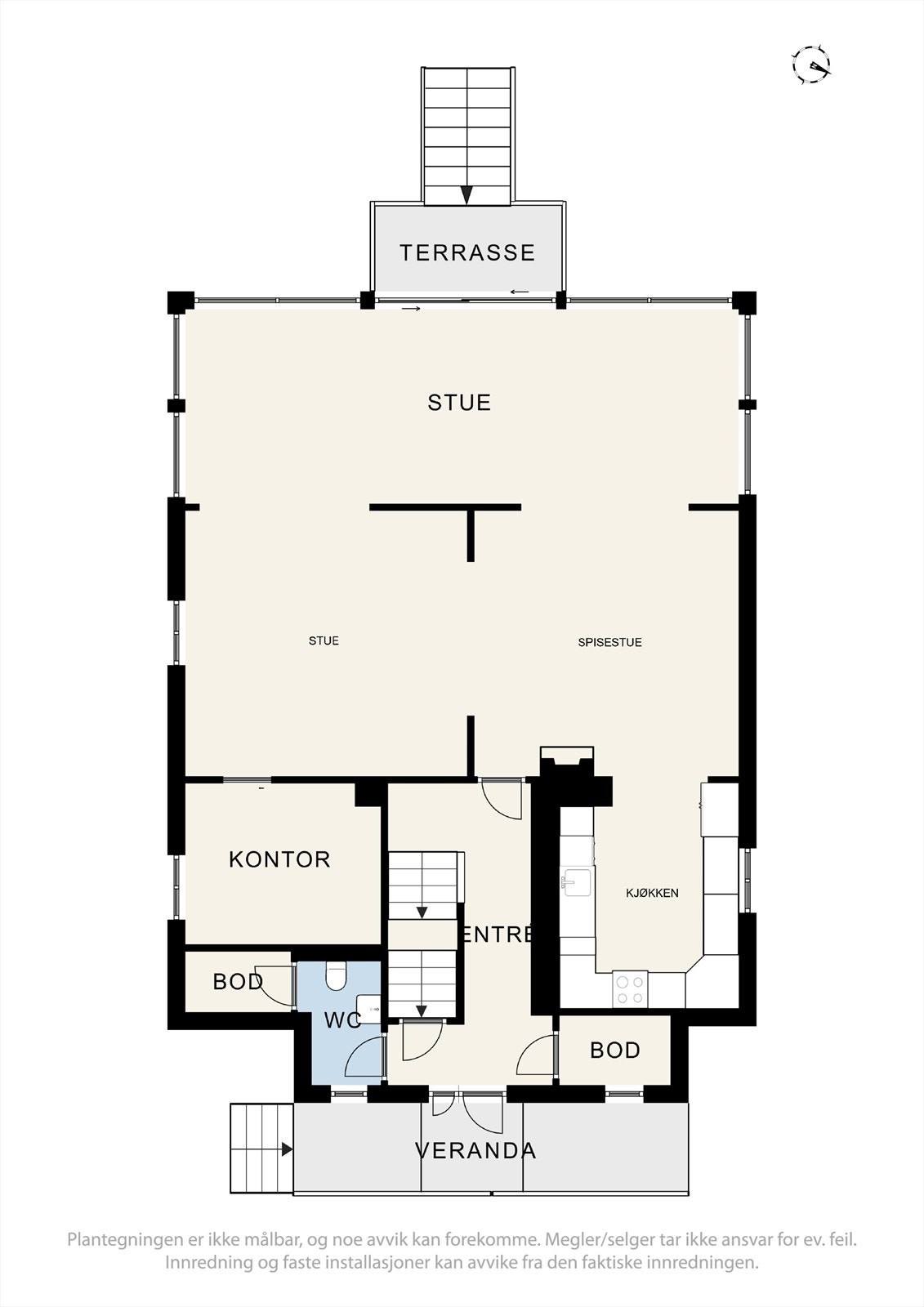 Plantegning 1. etg. Galleribilde