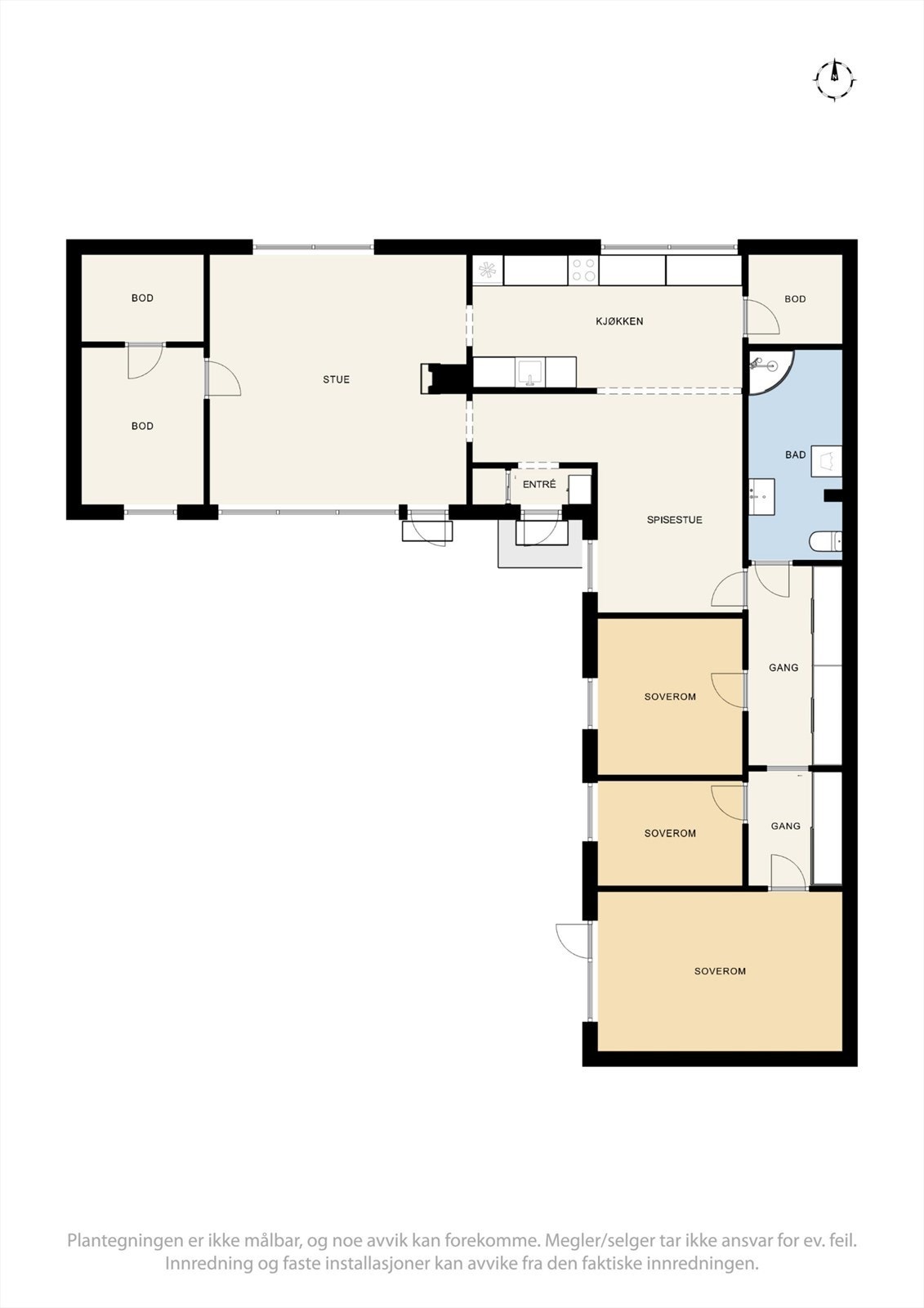 Plantegning for Starrvegen 4 Galleribilde