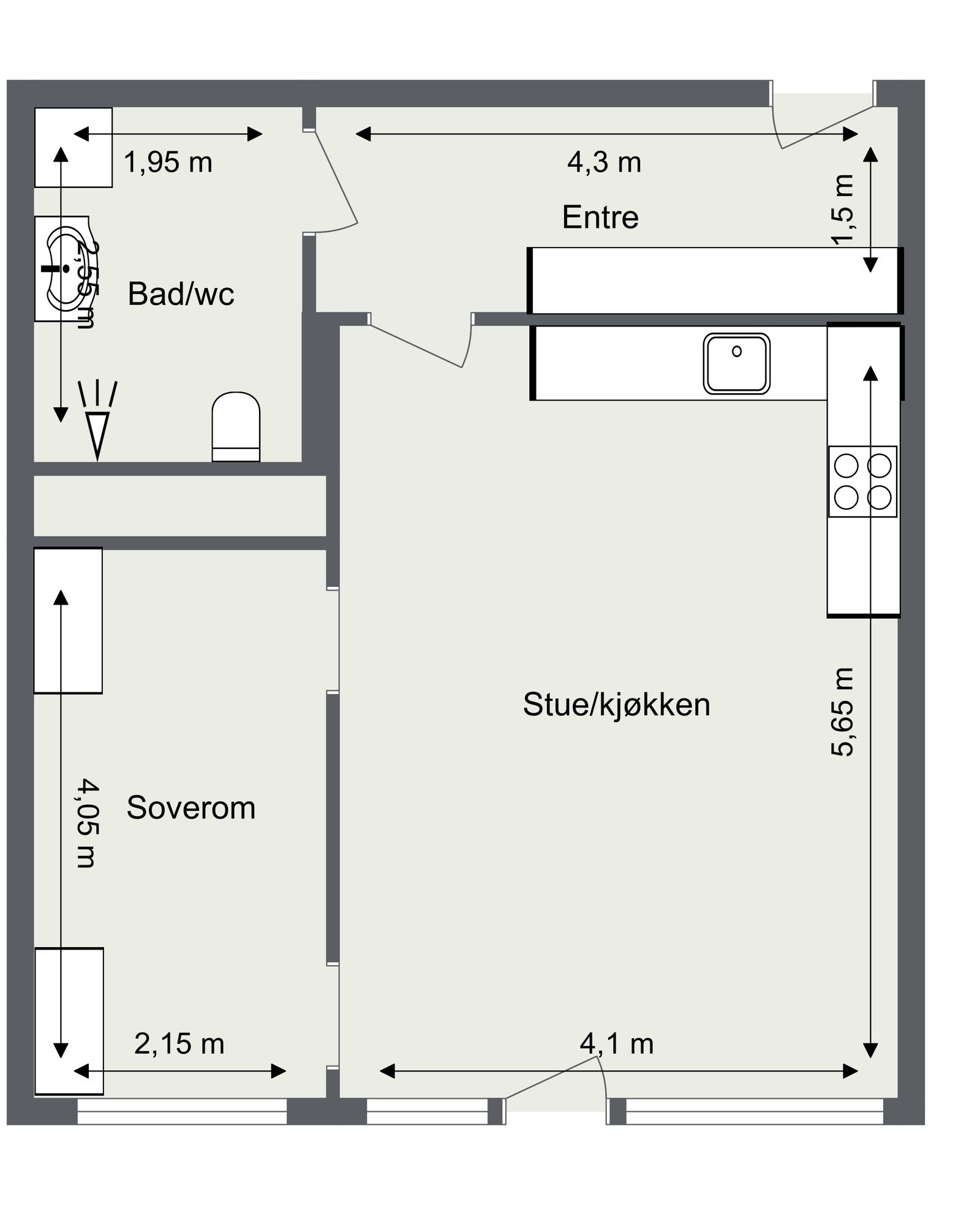 Plantegning Galleribilde