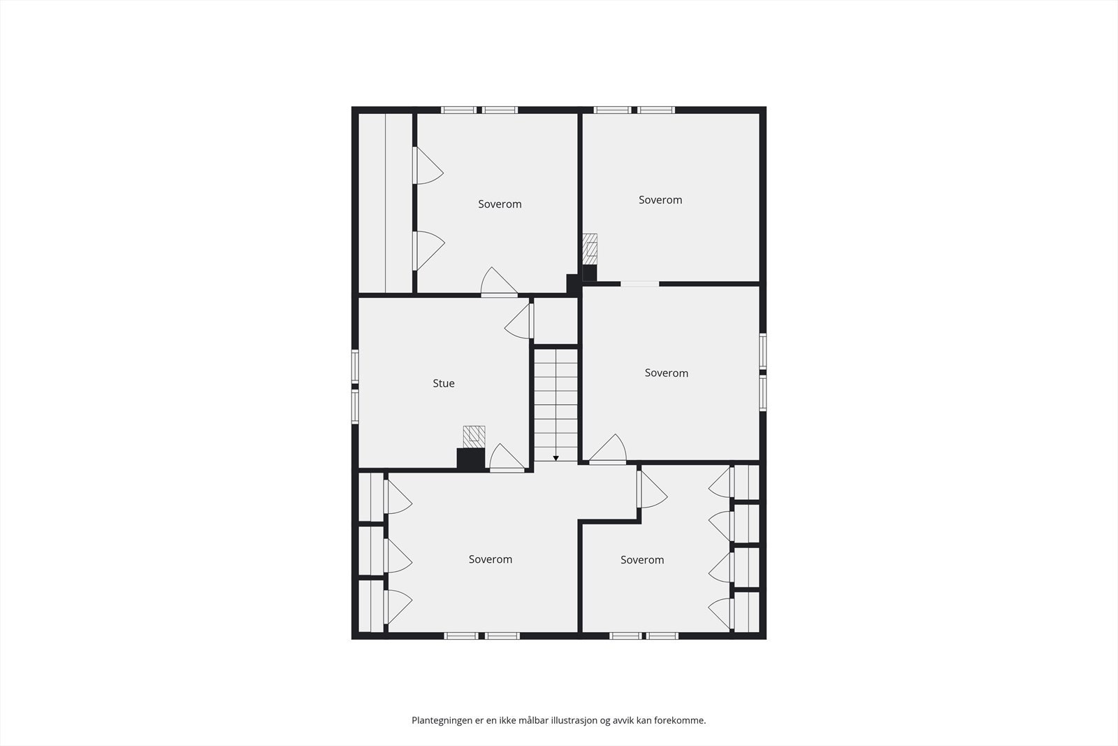 Plantegning andre etasje Galleribilde