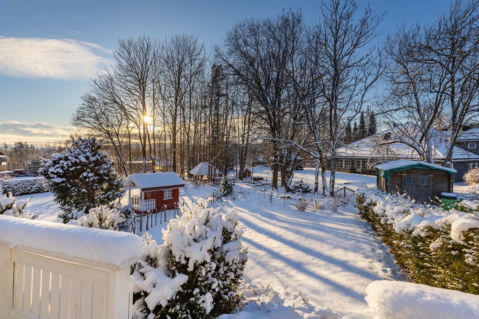 Fint utsyn fra terrassen. Galleribilde