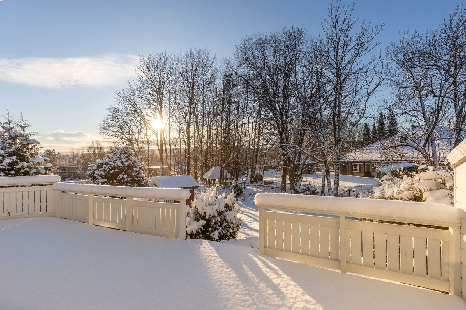 Fint utsyn fra terrassen. Galleribilde