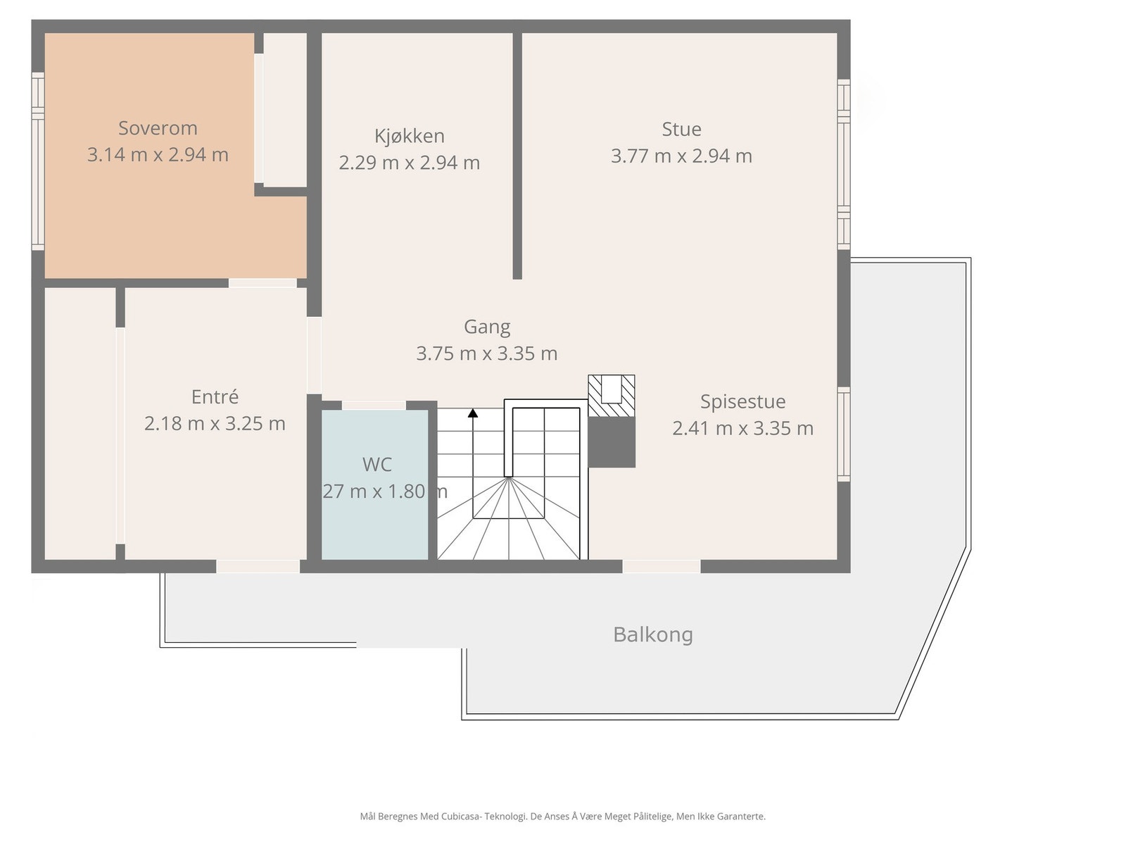 Plantegning 1. etasje Galleribilde