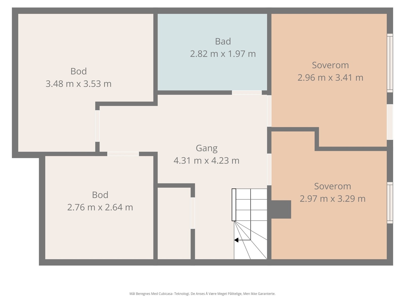 Plantegning underetasje. Galleribilde
