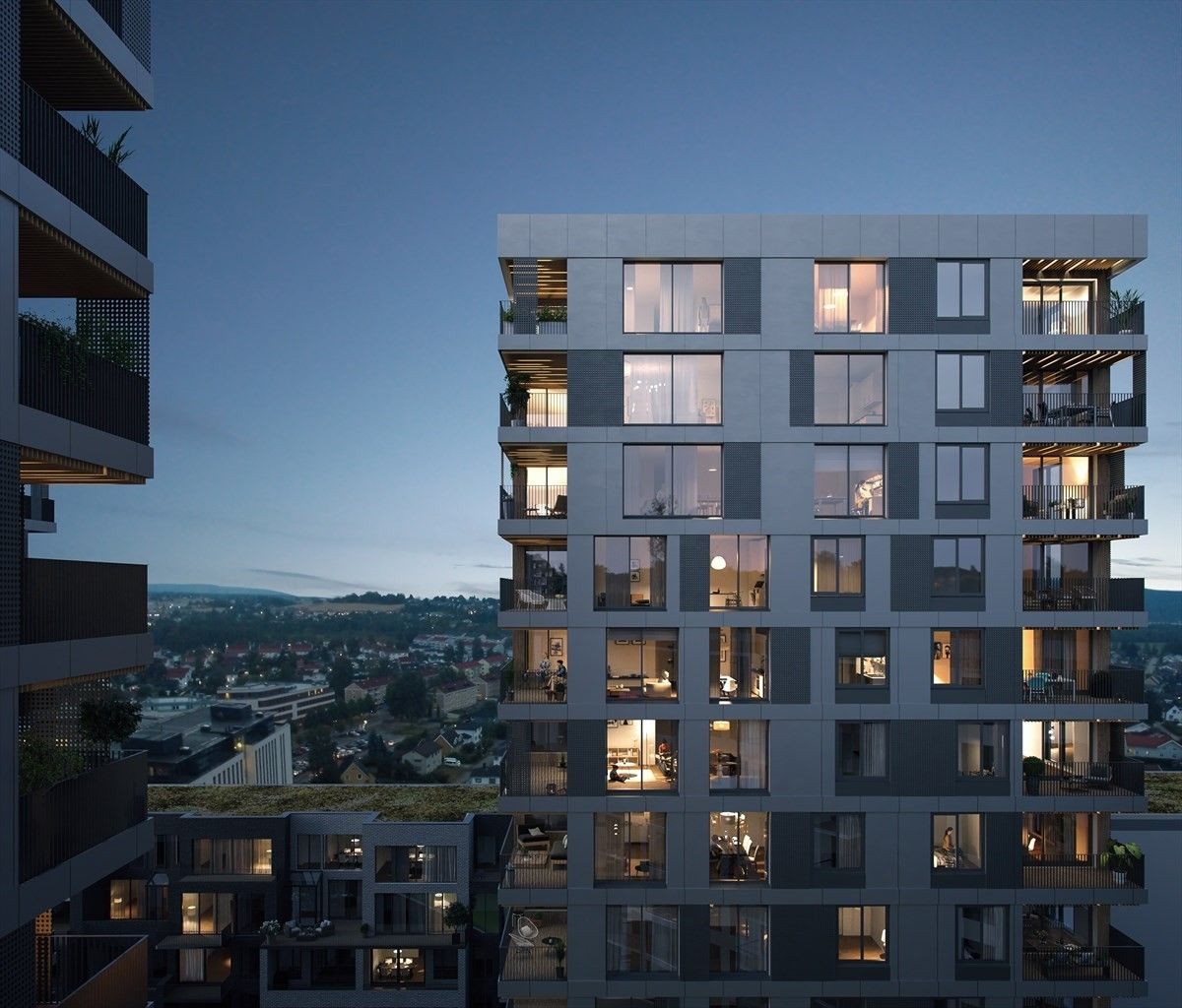 Fasade Tårnhus 1 Galleribilde