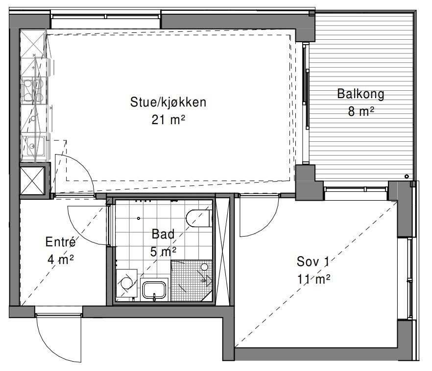 Plantegning Galleribilde