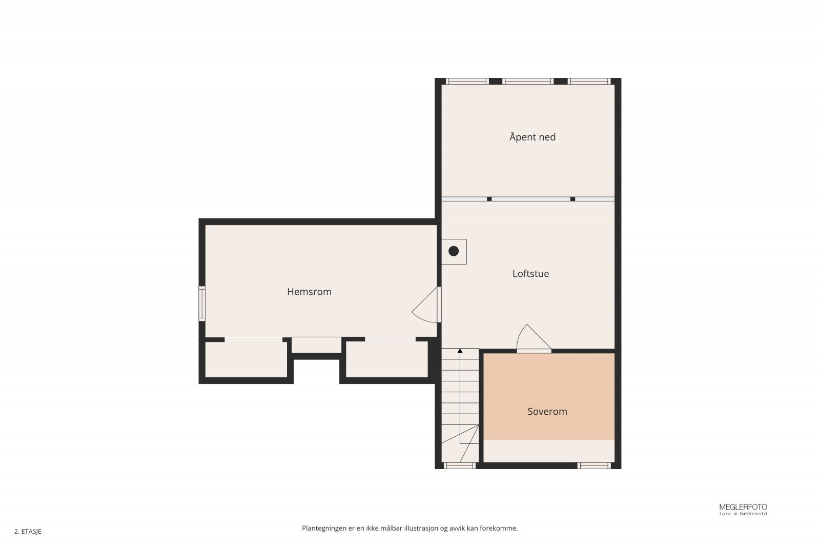 Planløsning 2. etasje Galleribilde