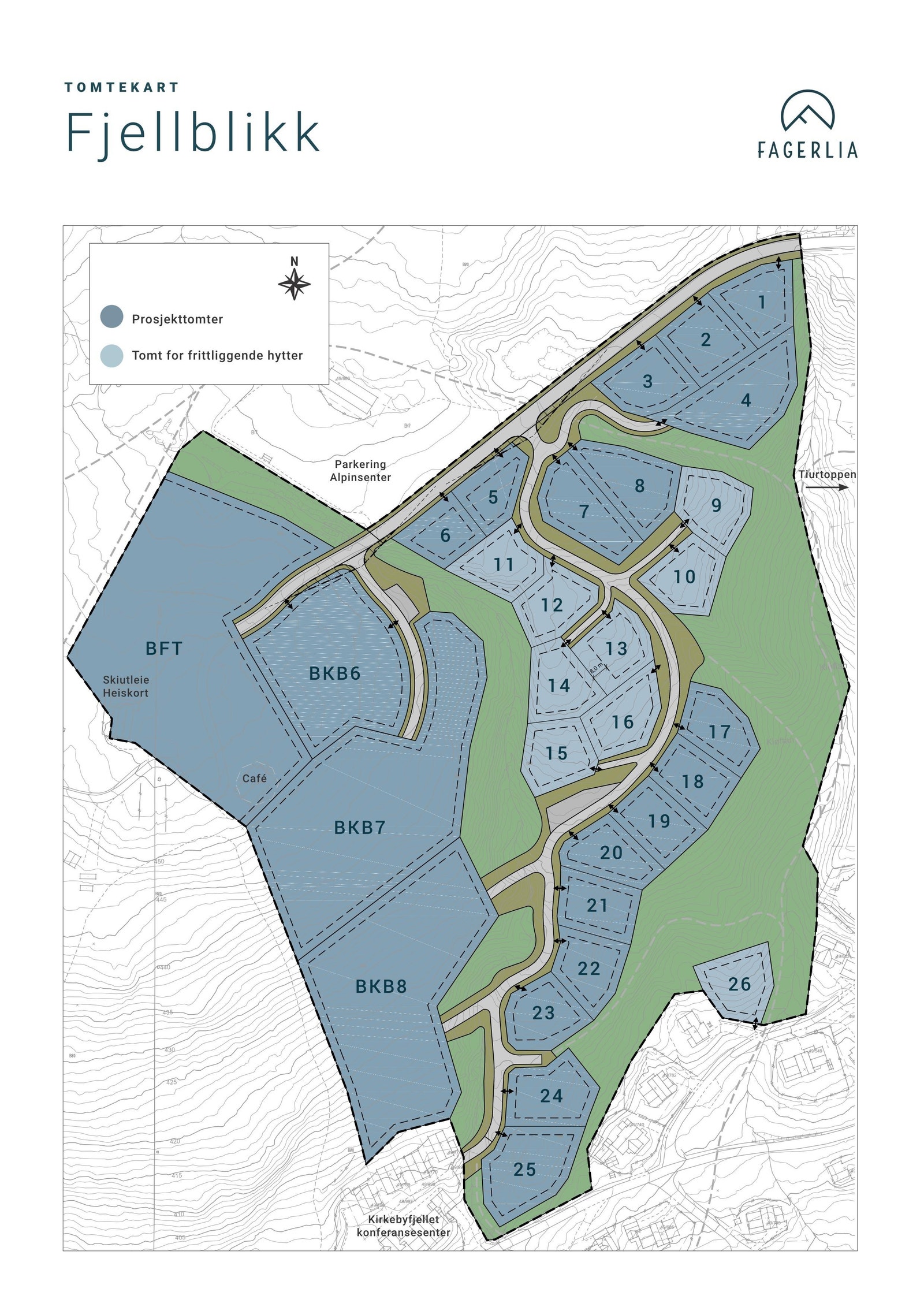 Tomtekart Fjellblikk Galleribilde