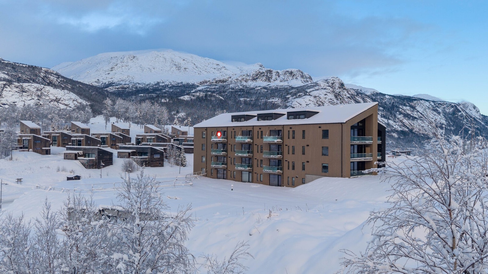 Bygget består av totalt 30 leiligheter fordelt på 4 etasjer. Galleribilde