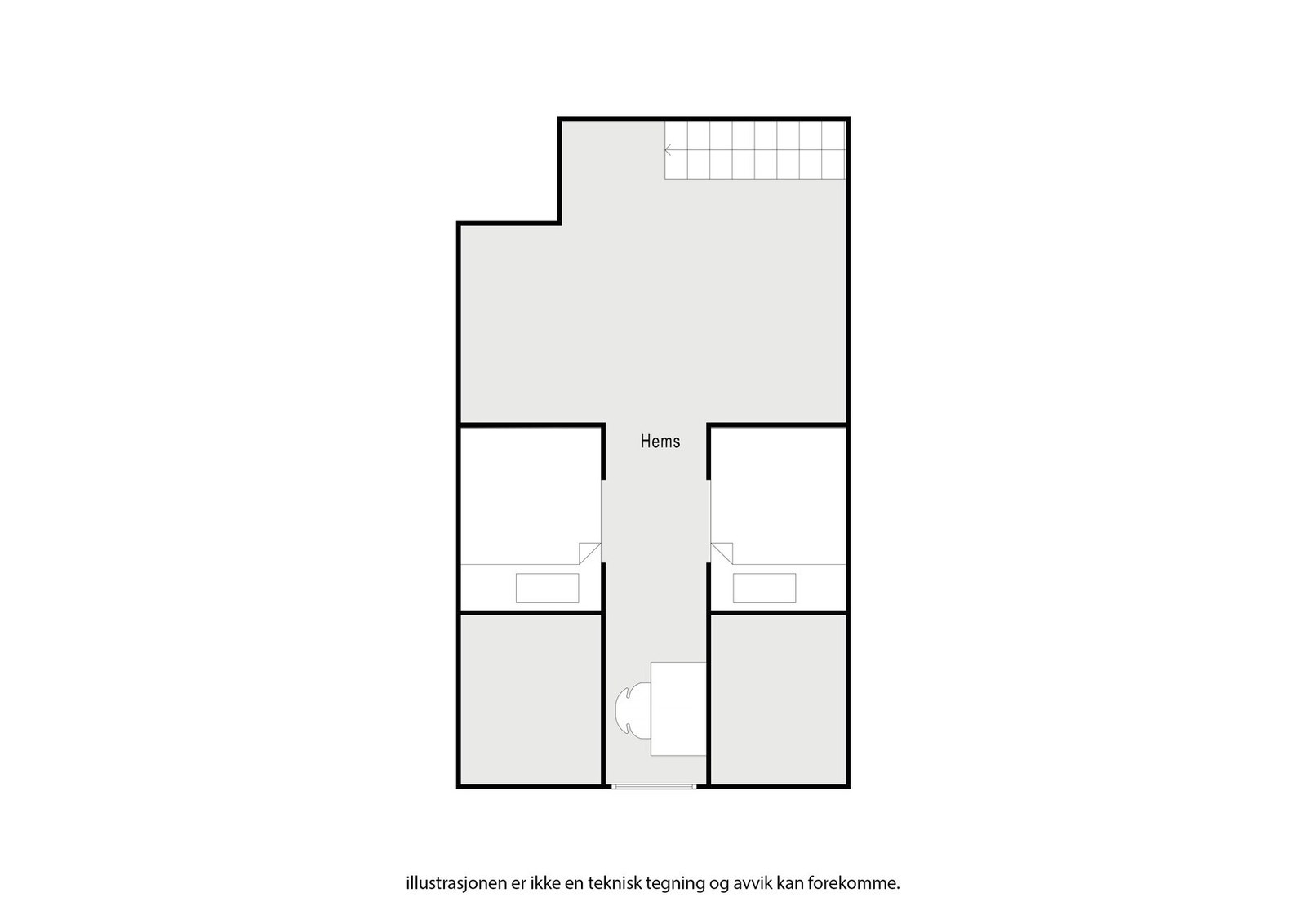 Plantegning hems. Galleribilde