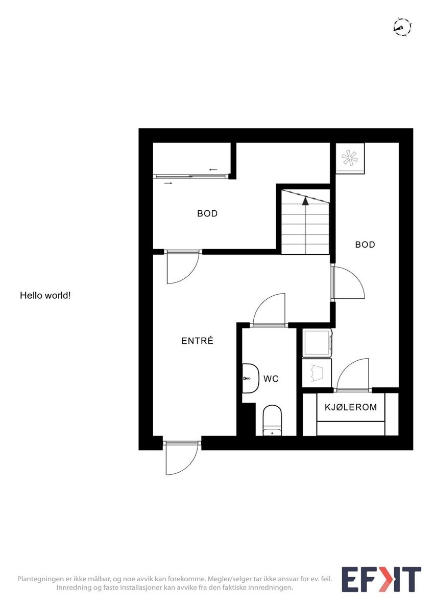 Plantegning uetg. Galleribilde
