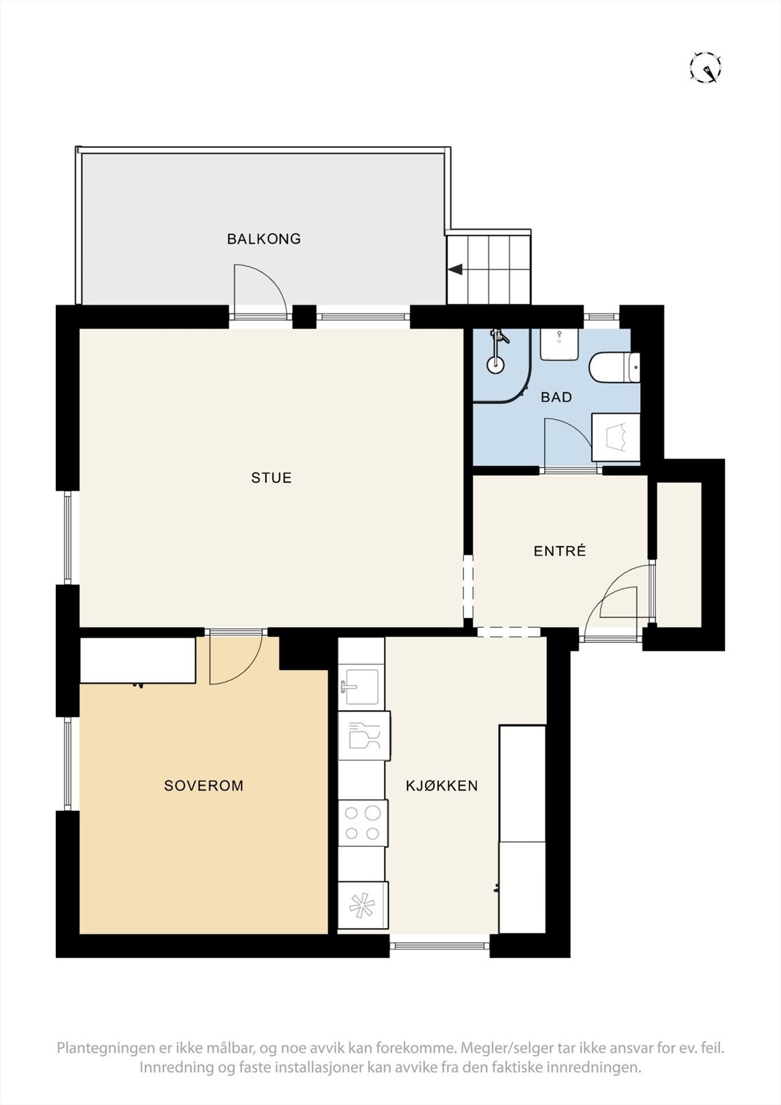 Plantegning 1. etasje Galleribilde